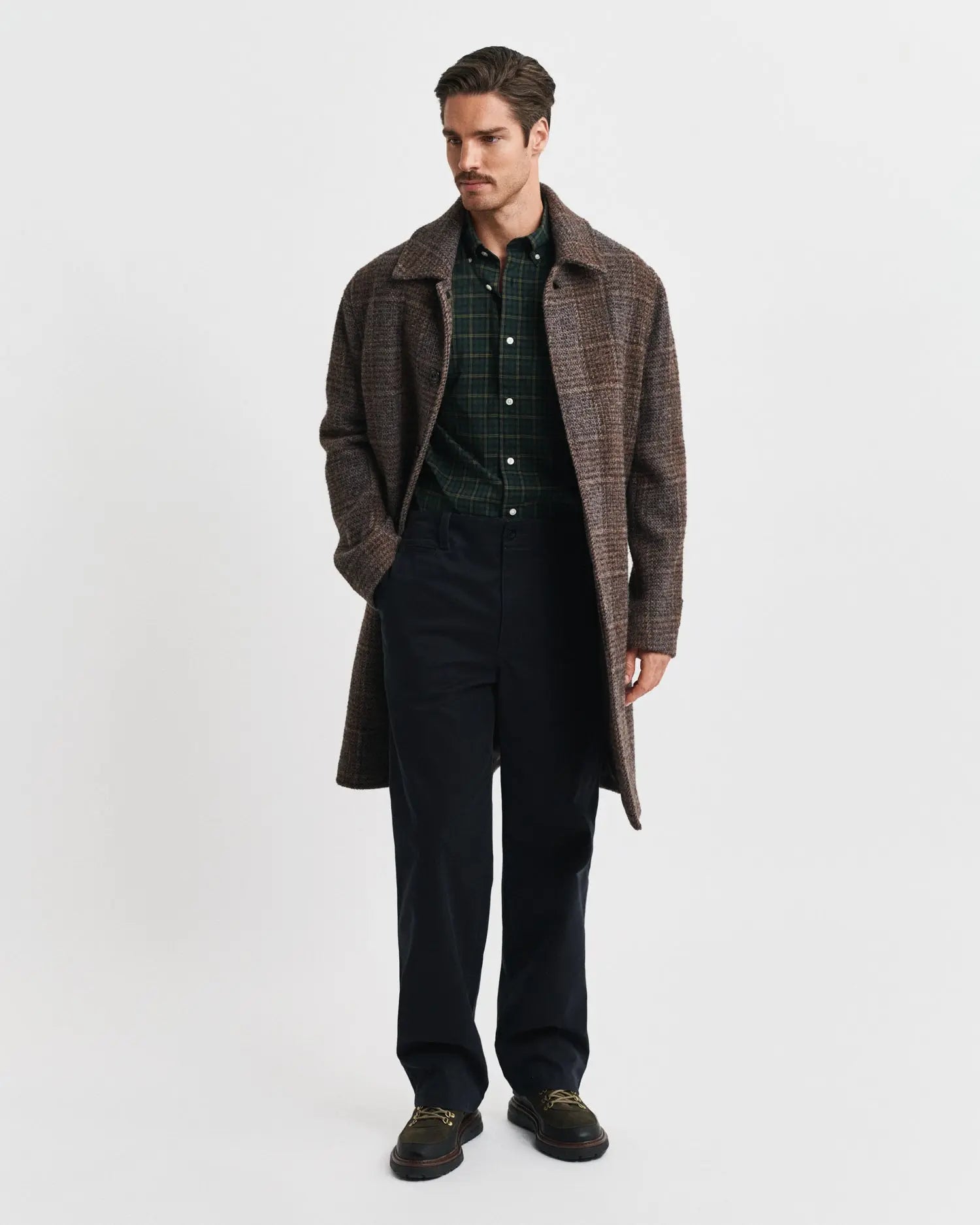 Πουκάμισο Poplin Με Καρό Μοτίβο Σε Κανονική Γραμμή GANT