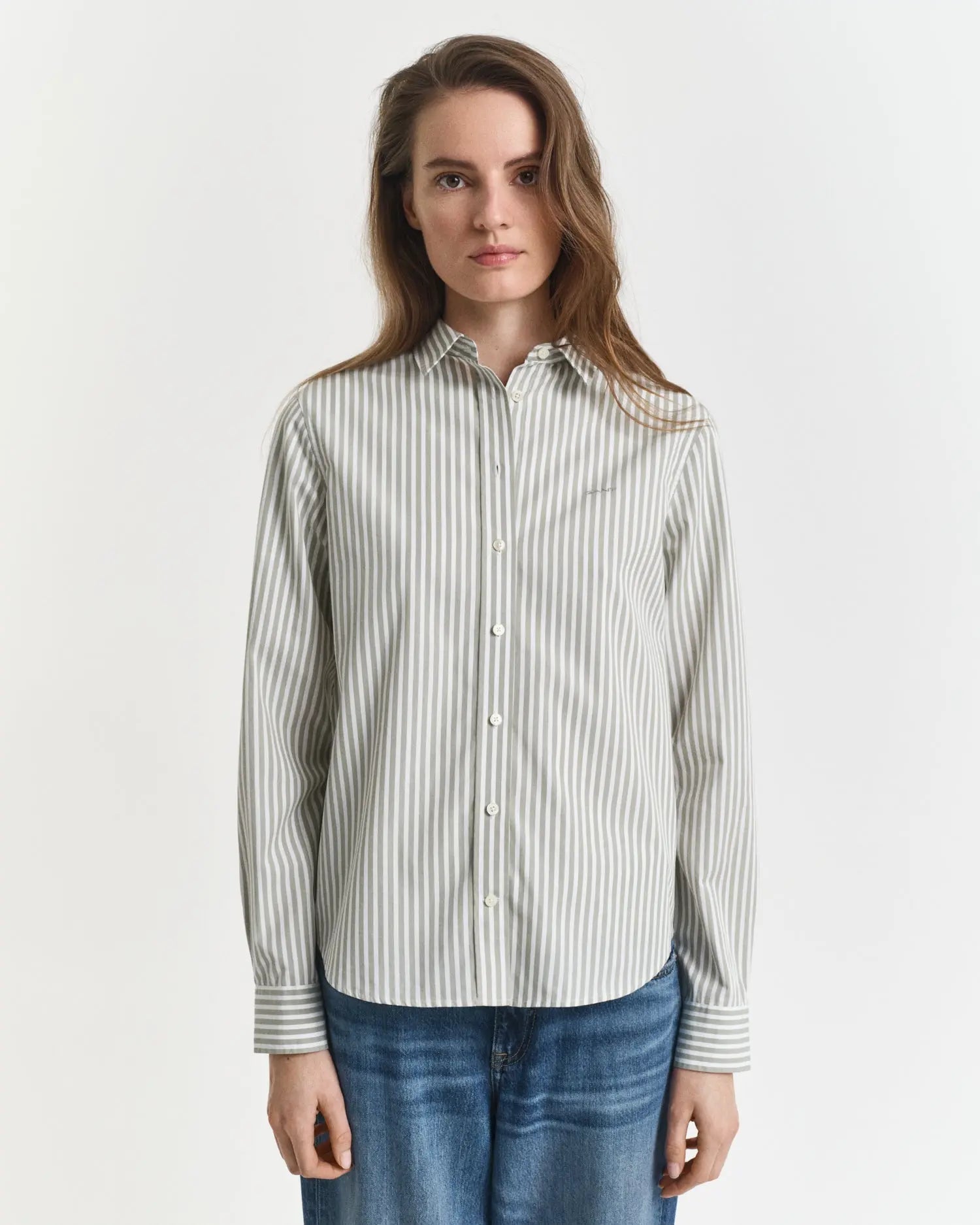 Πουκάμισο Poplin Ριγέ Σε Κανονική Γραμμή GANT