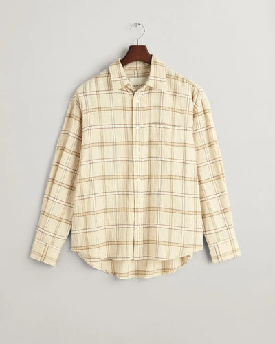 Πουκάμισο Textured Καρό Oversized (Outlet) GANT