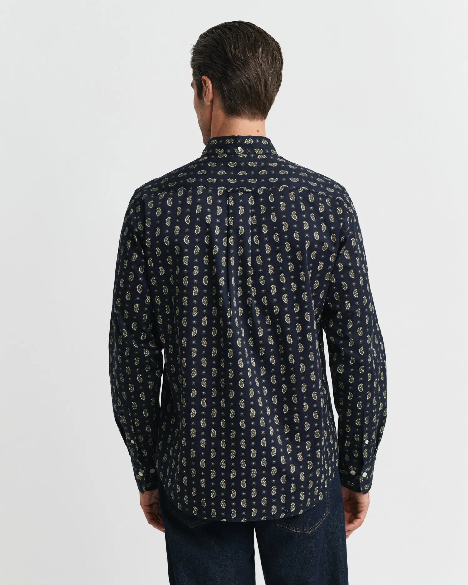 Πουκάμισο Twill σε Κανονική Γραμμή Με Σχέδιο Paisley