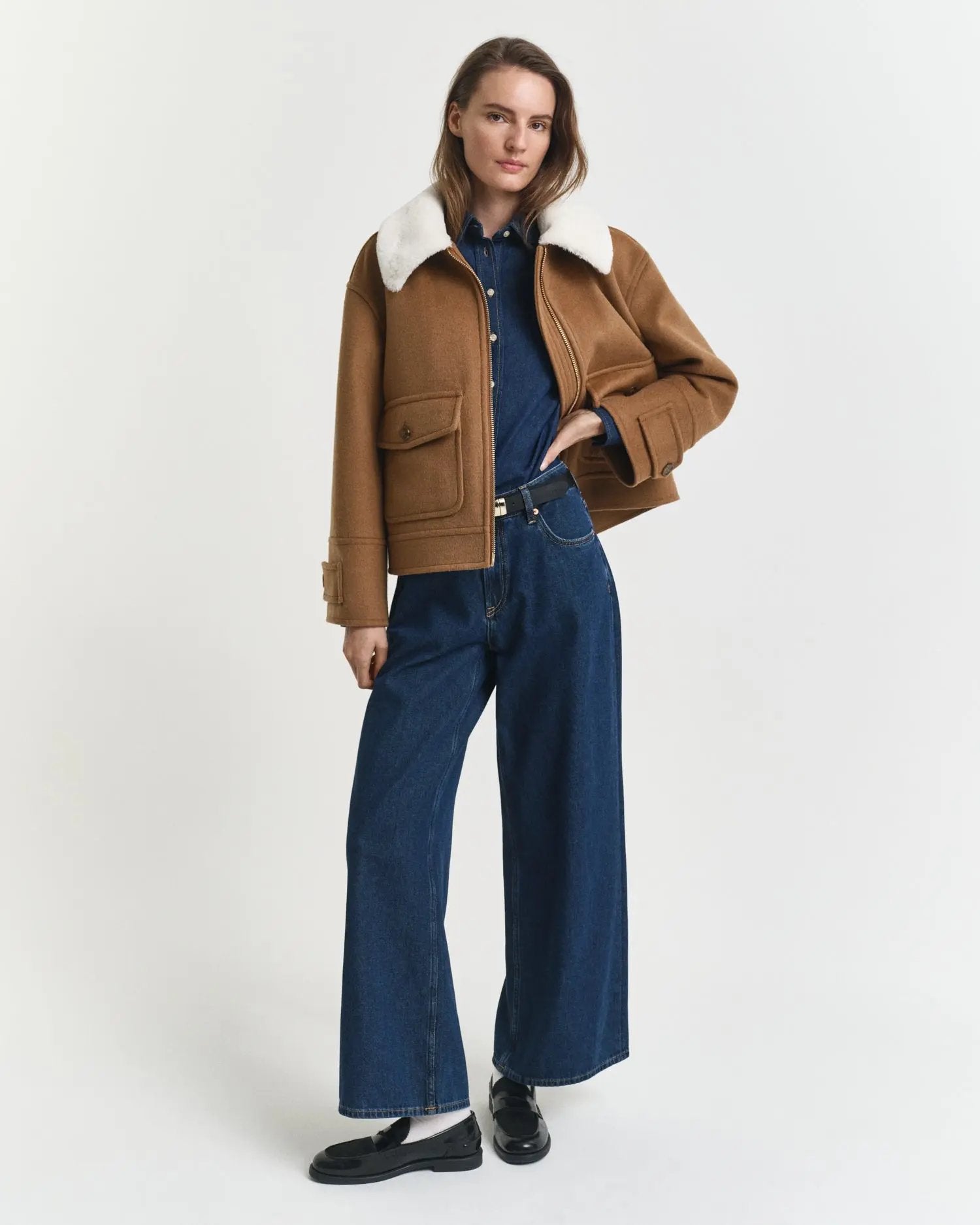 Πουκάμισο Τζιν Σε Κανονική Γραμμή GANT