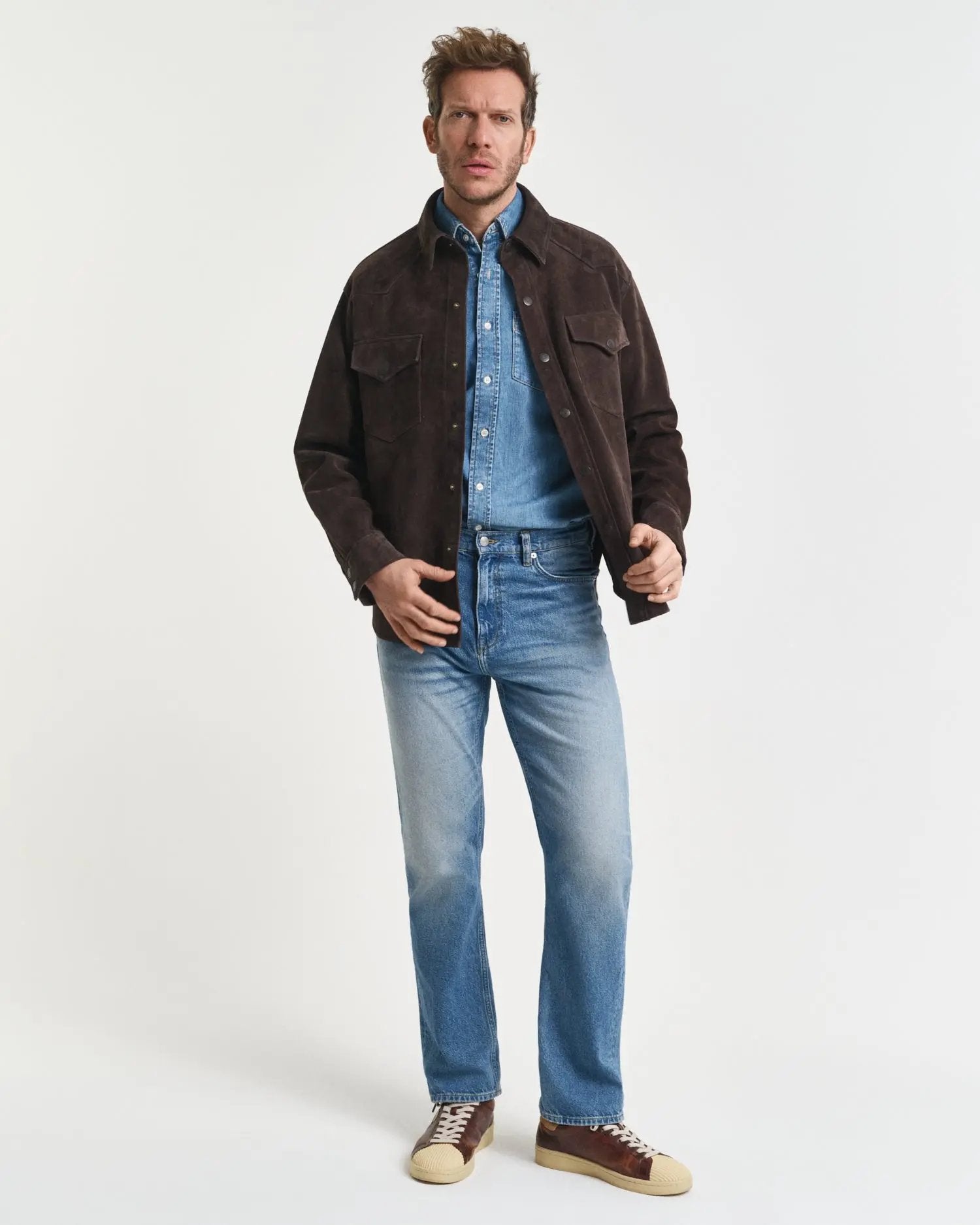 Πουκάμισο Τζιν Σε Κανονική Γραμμή GANT