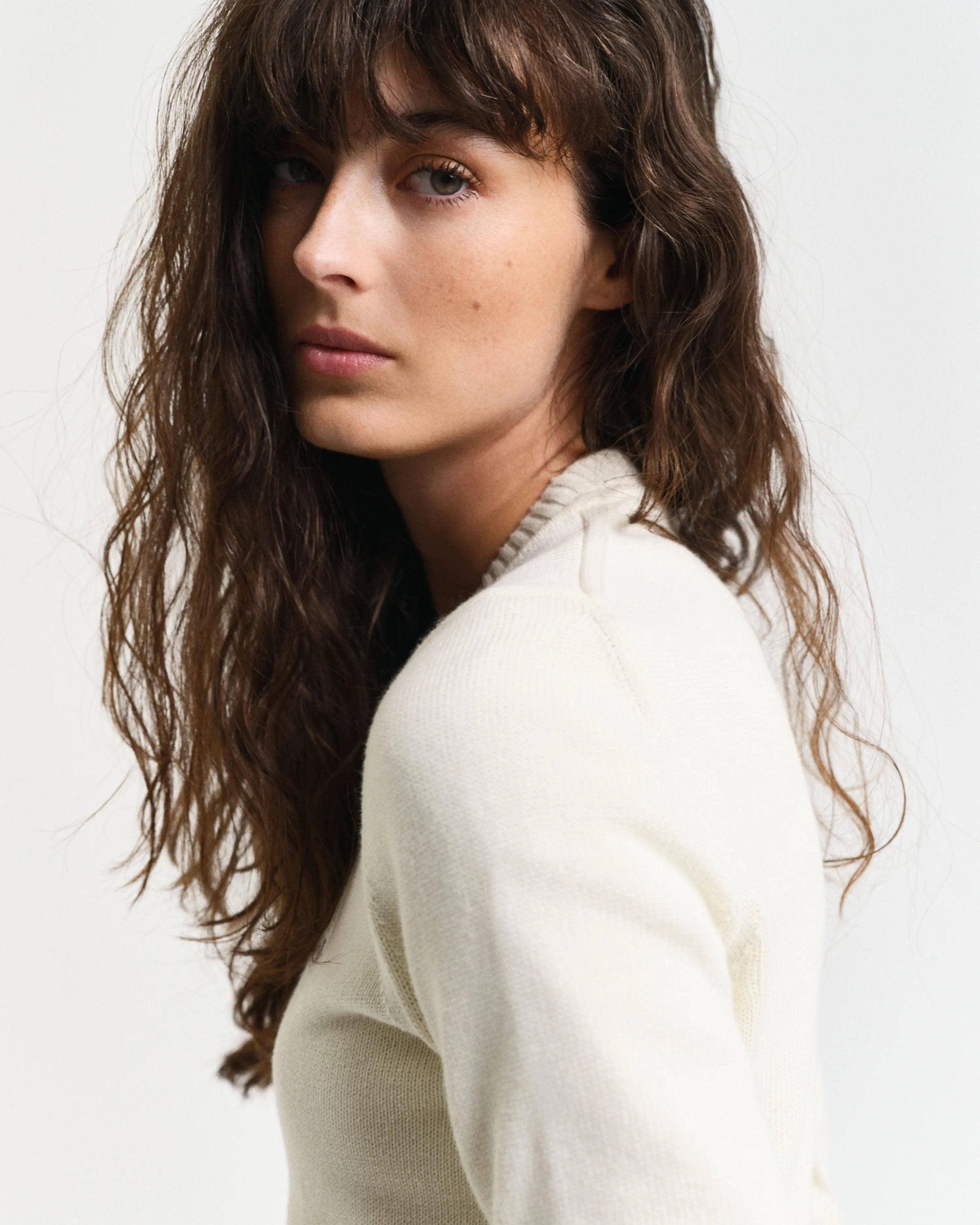 Πουλόβερ Aπό Οργανικό Βαμβάκι & Shield Λογότυπο GANT