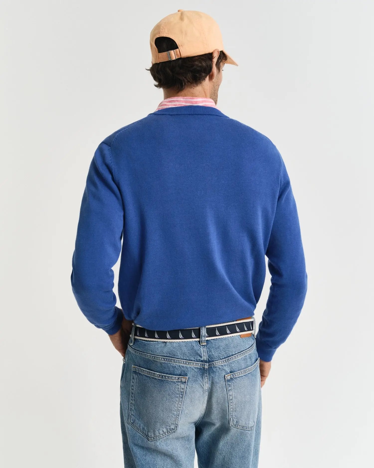 Πουλόβερ Βαμβακερό Με Λαιμόκοψη GANT