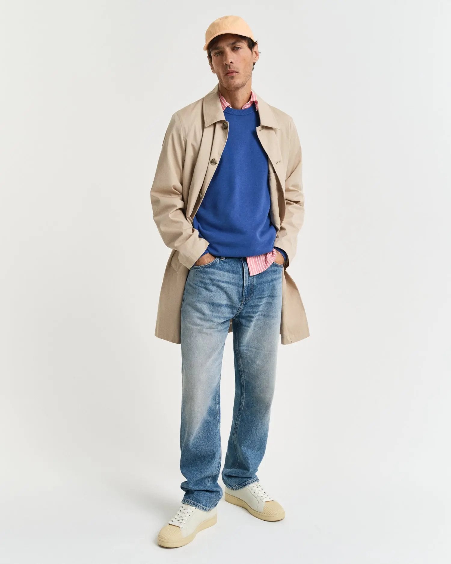 Πουλόβερ Βαμβακερό Με Λαιμόκοψη GANT