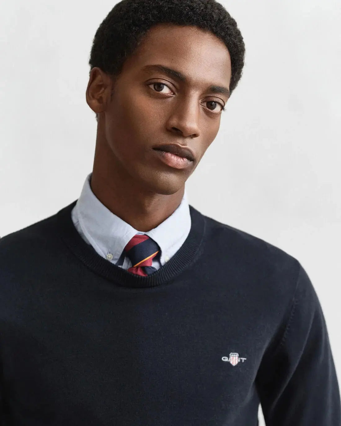 Πουλόβερ Βαμβακερό Με Λαιμόκοψη GANT