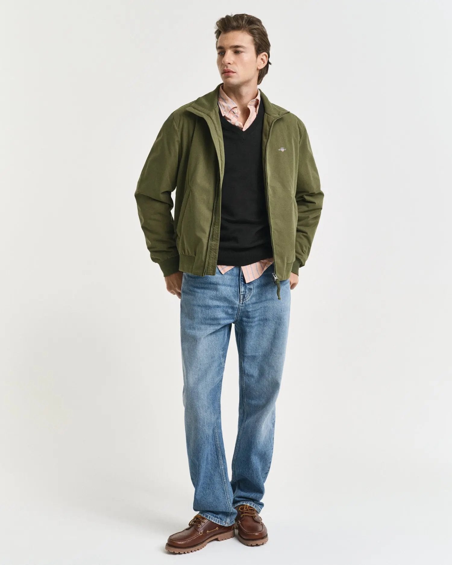 Πουλόβερ Βαμβακερό Με Λαιμόκοψη V GANT