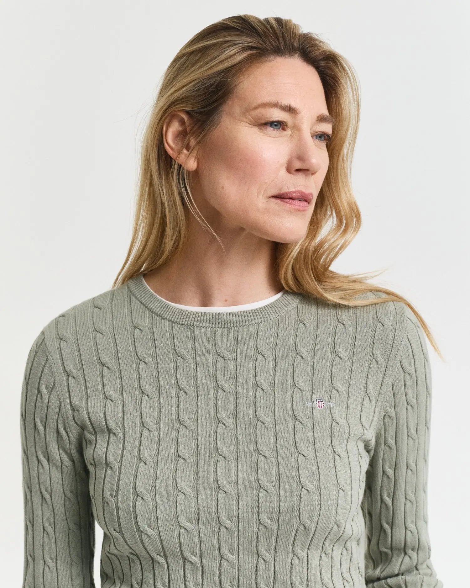 Πουλόβερ Βαμβακερό Με Πλέξη Cable GANT