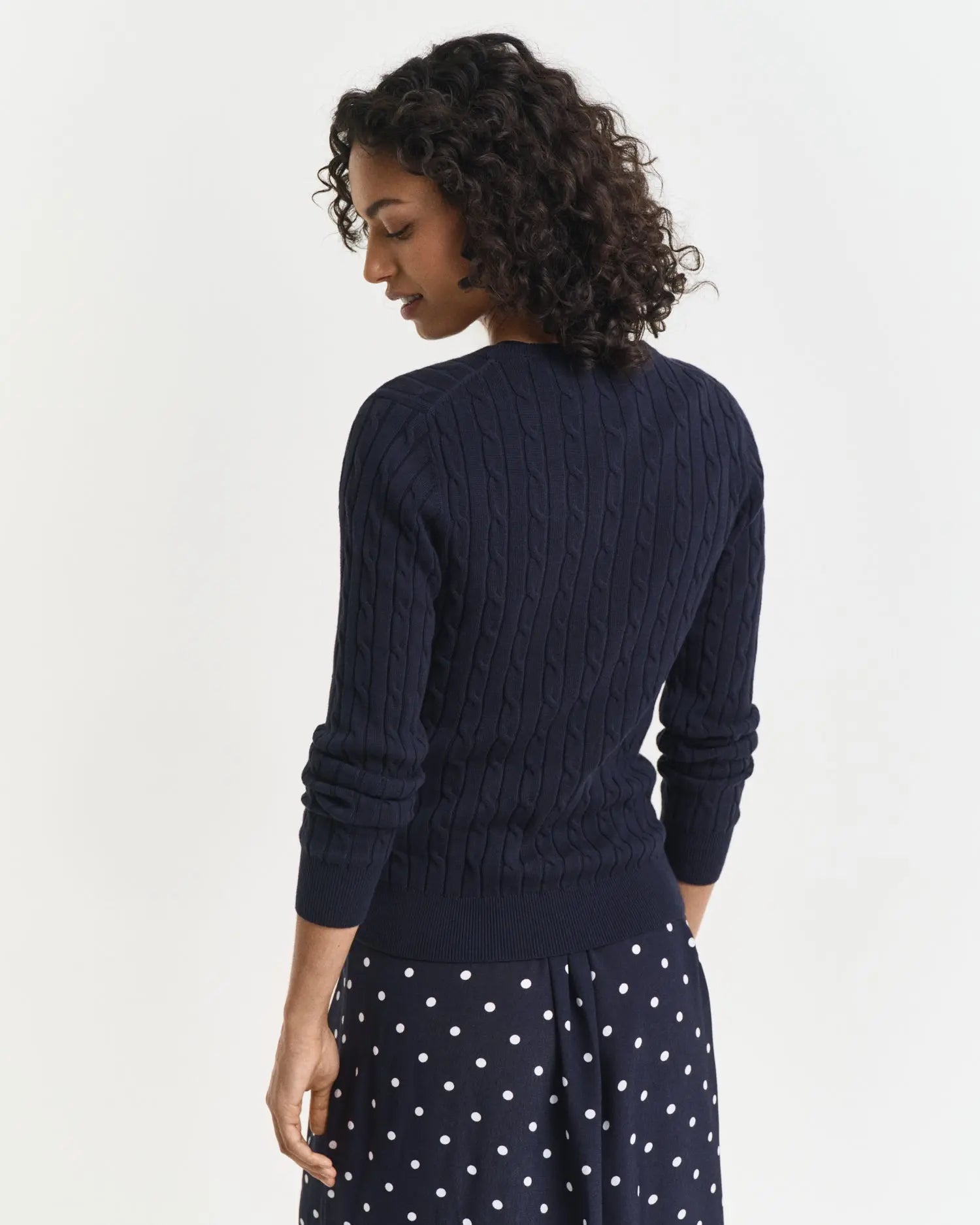 Πουλόβερ Βαμβακερό Με Πλέξη Cable