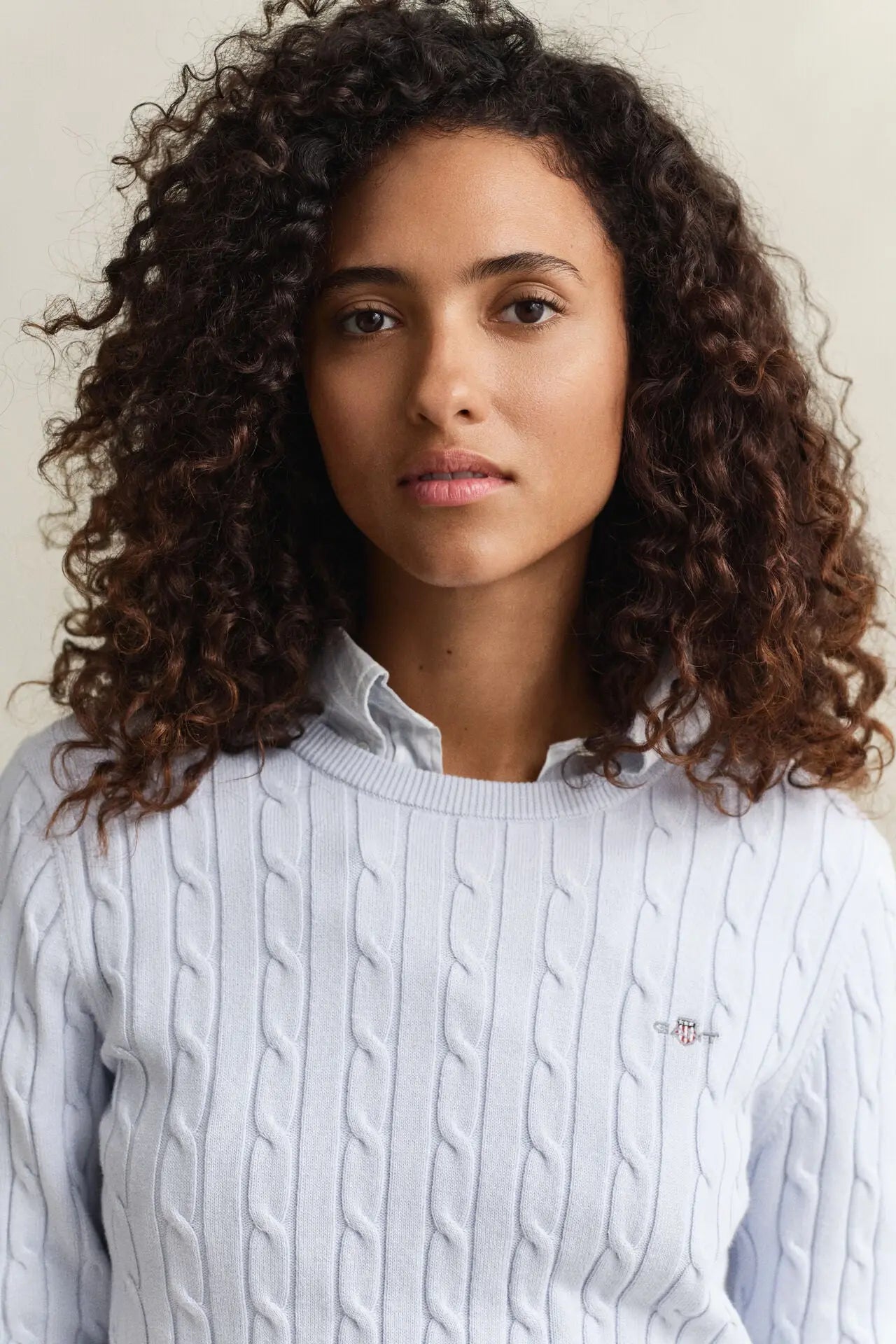 Πουλόβερ Βαμβακερό Με Πλέξη Cable GANT