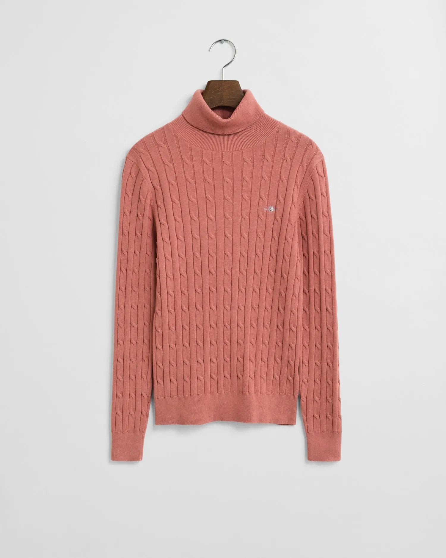 Πουλόβερ Cable Με Ζιβάγκο & Shield Logo GANT