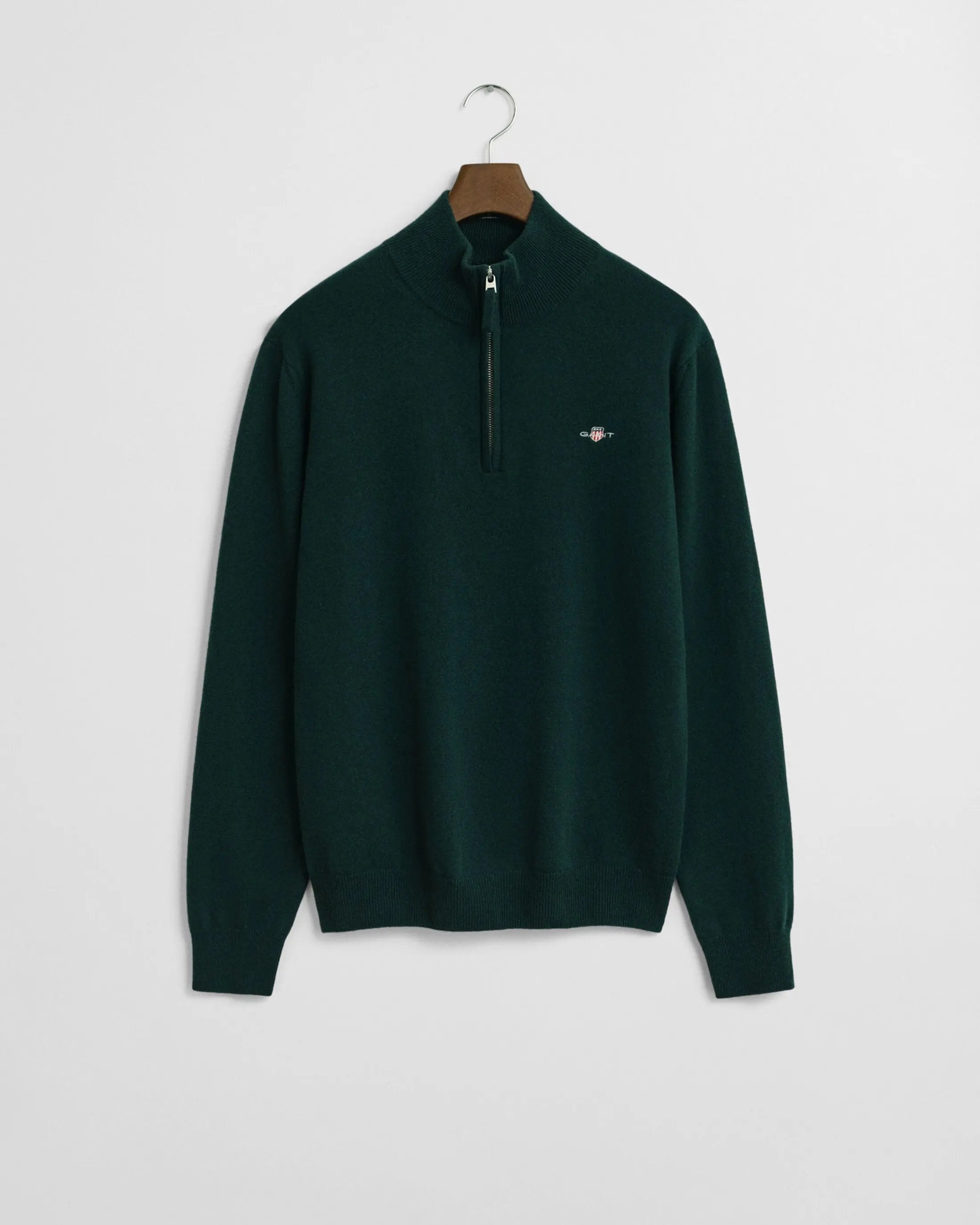 Πουλόβερ Half-Zip Από Μαλλί Αρνιού Με Λαιμόκοψη GANT