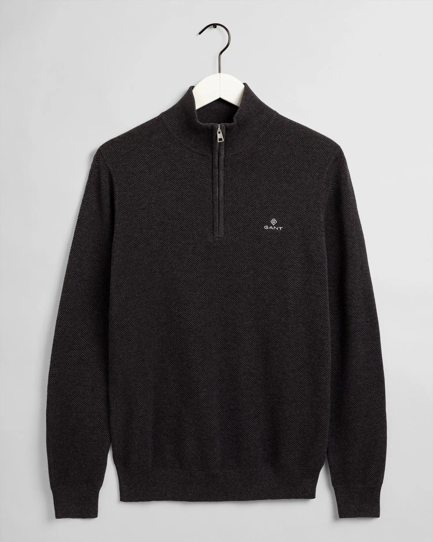 Πουλόβερ Half Zip Βαμβακερό Πικέ (Outlet) GANT