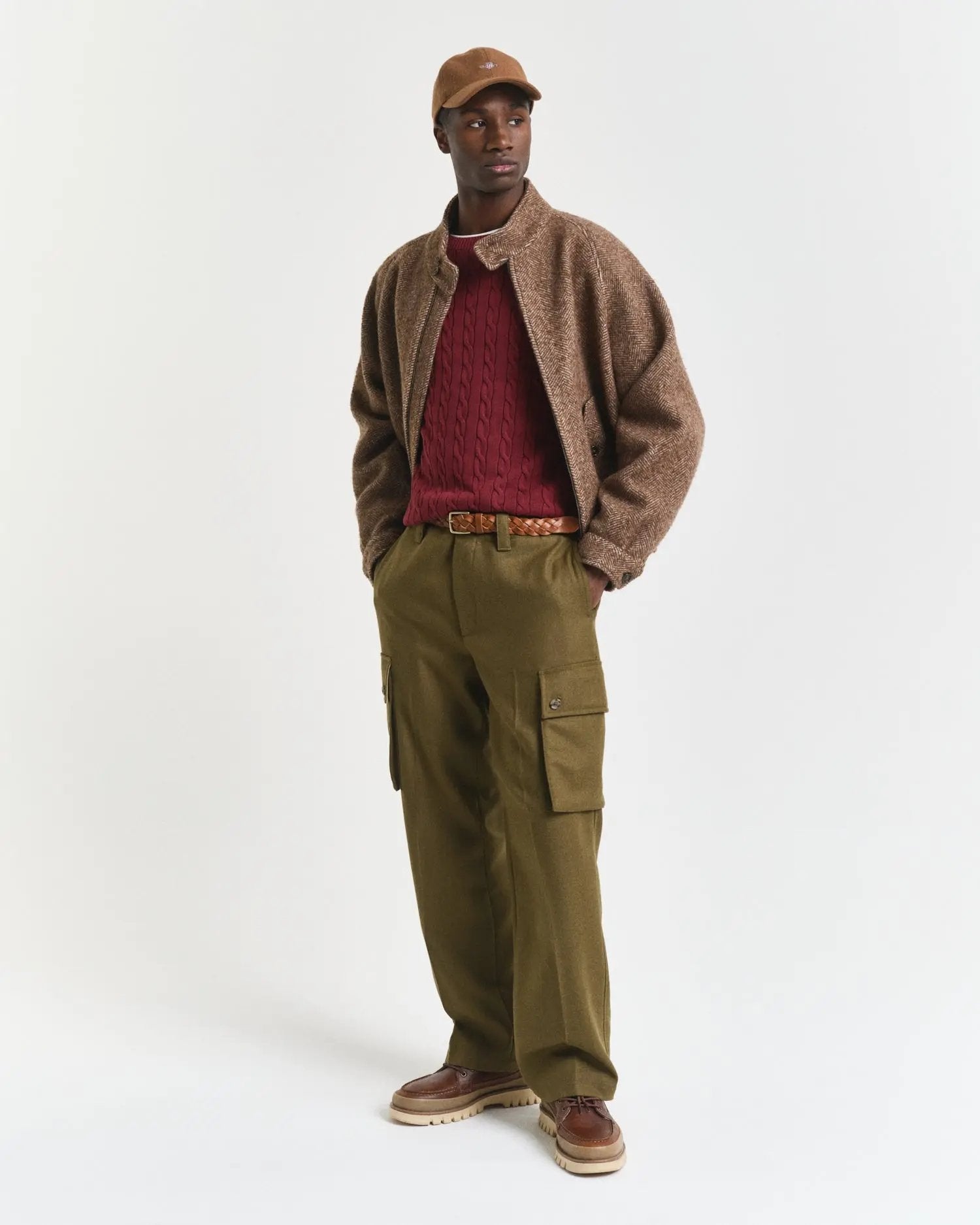 Πουλόβερ Με Πλέξη Cable και Στρογγυλή Λαιμόκοψη GANT