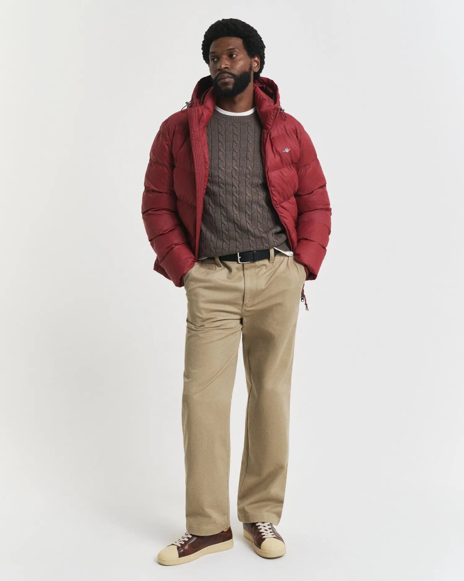 Πουλόβερ Με Πλέξη Cable και Στρογγυλή Λαιμόκοψη GANT