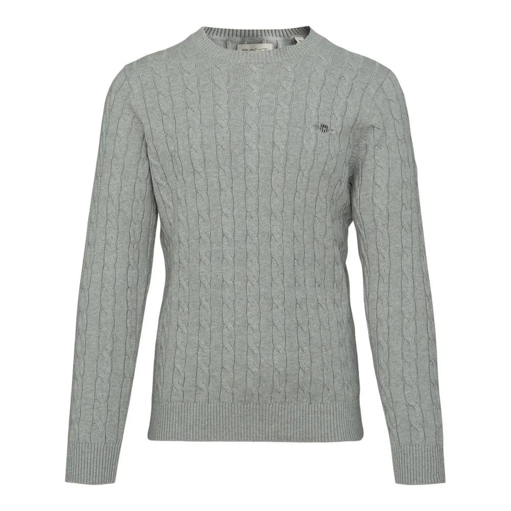 Πουλόβερ Με Πλέξη Cable και Στρογγυλή Λαιμόκοψη GANT