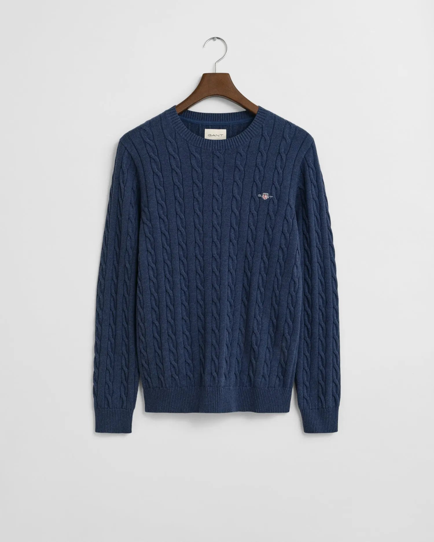 Πουλόβερ Με Πλέξη Cable και Στρογγυλή Λαιμόκοψη GANT