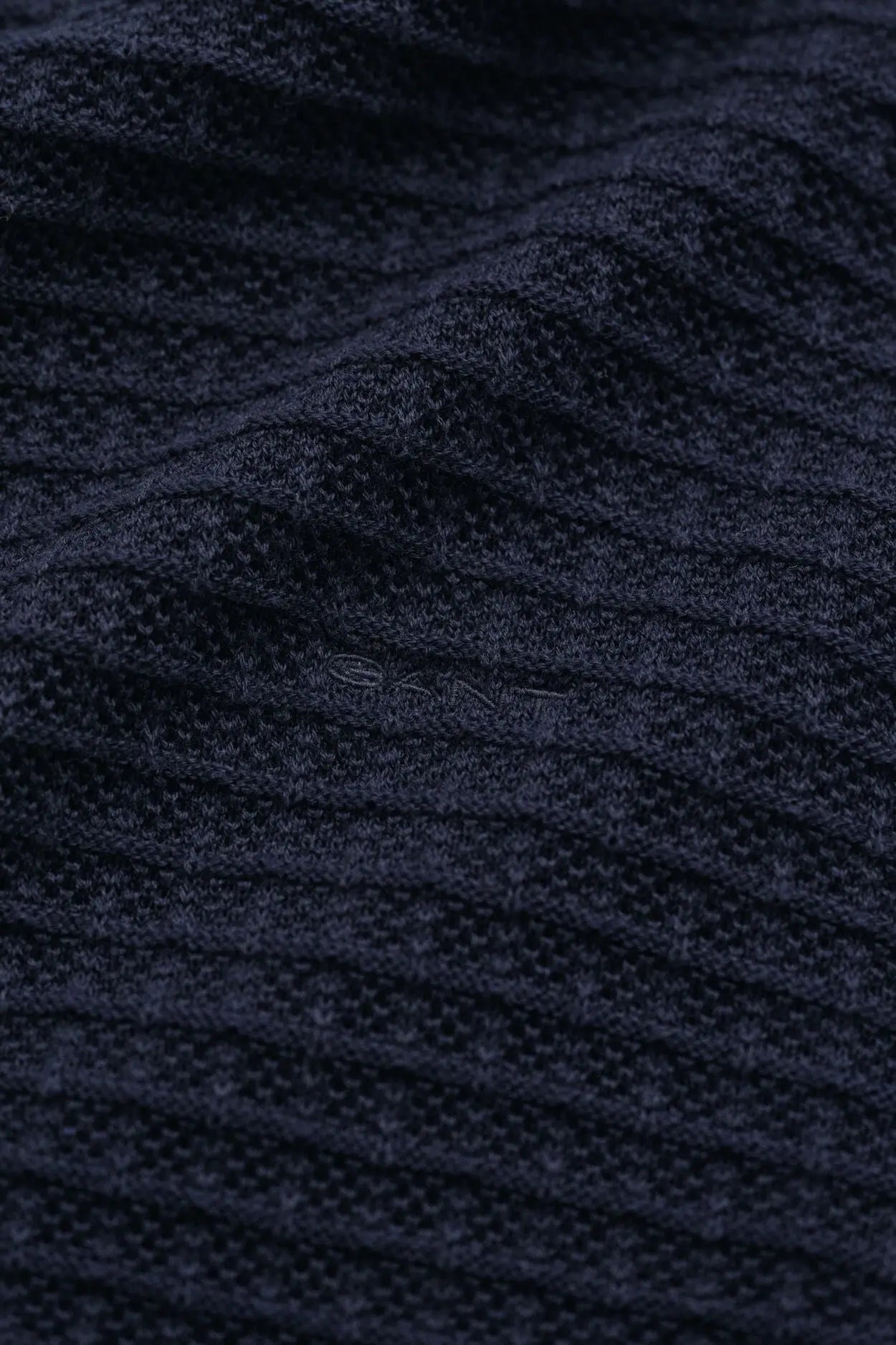 Πουλόβερ Textured Mε Στρογγυλή Λαιμόκοψη GANT