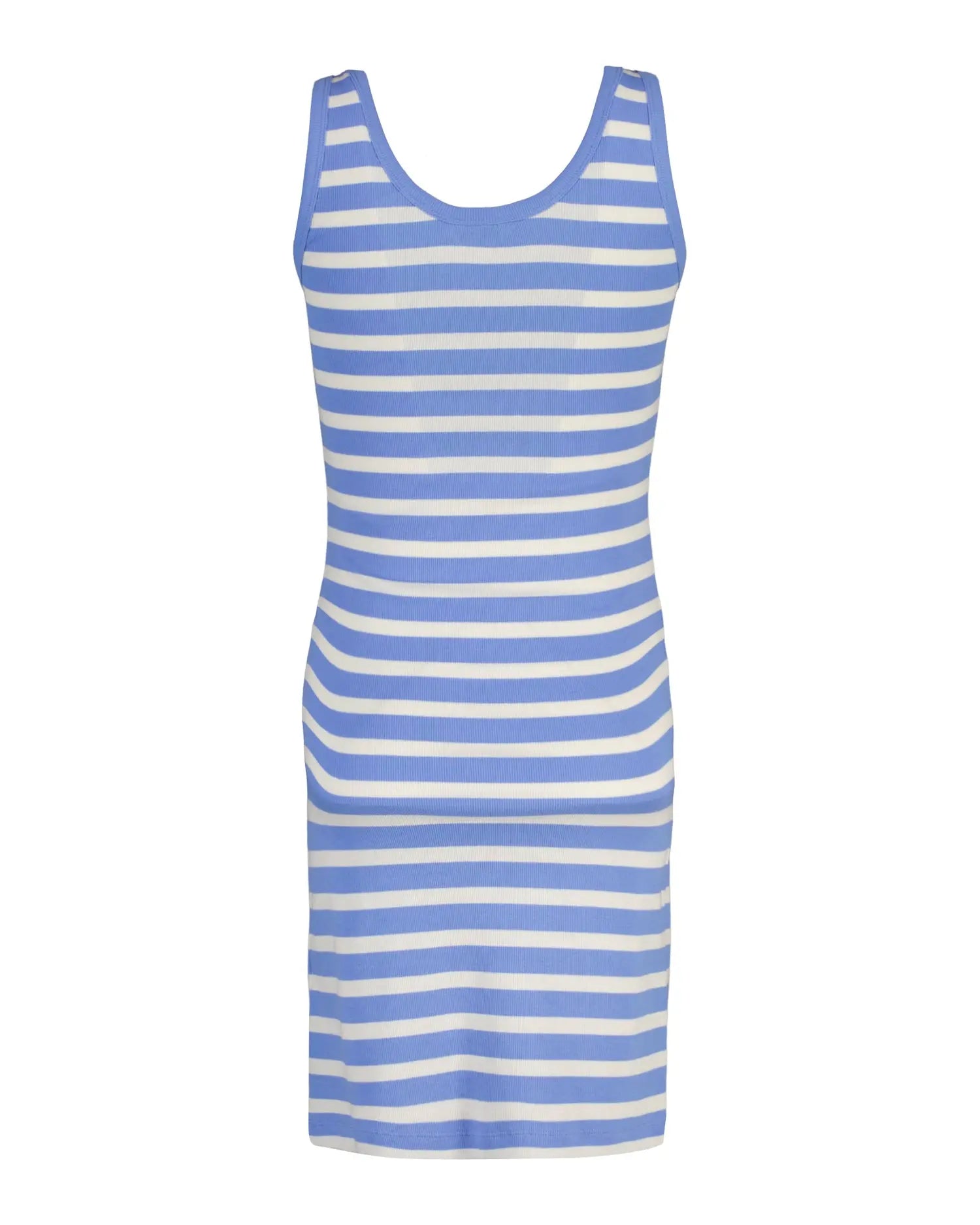 Ριγέ Αμάνικο Φόρεμα