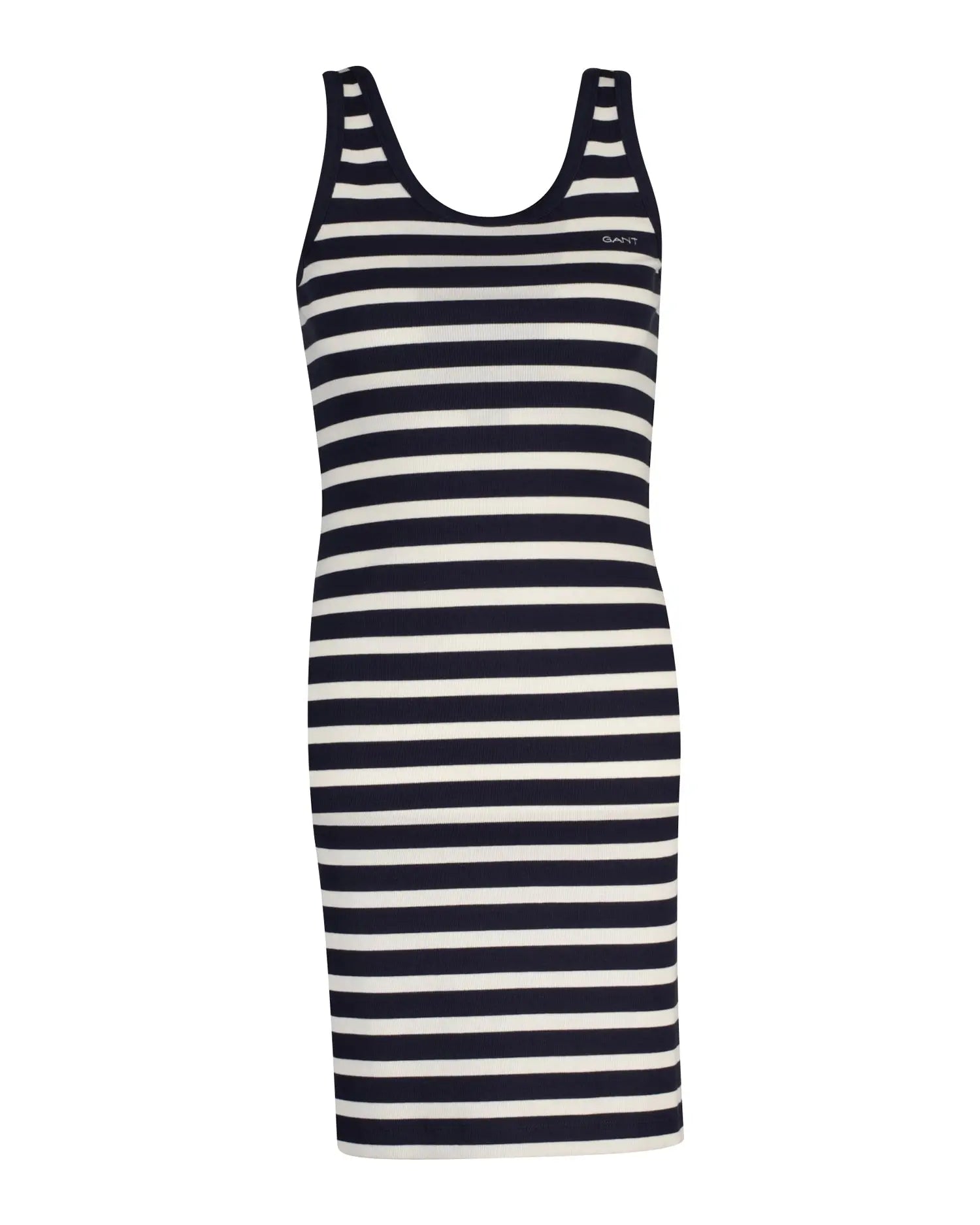 Ριγέ Αμάνικο Φόρεμα