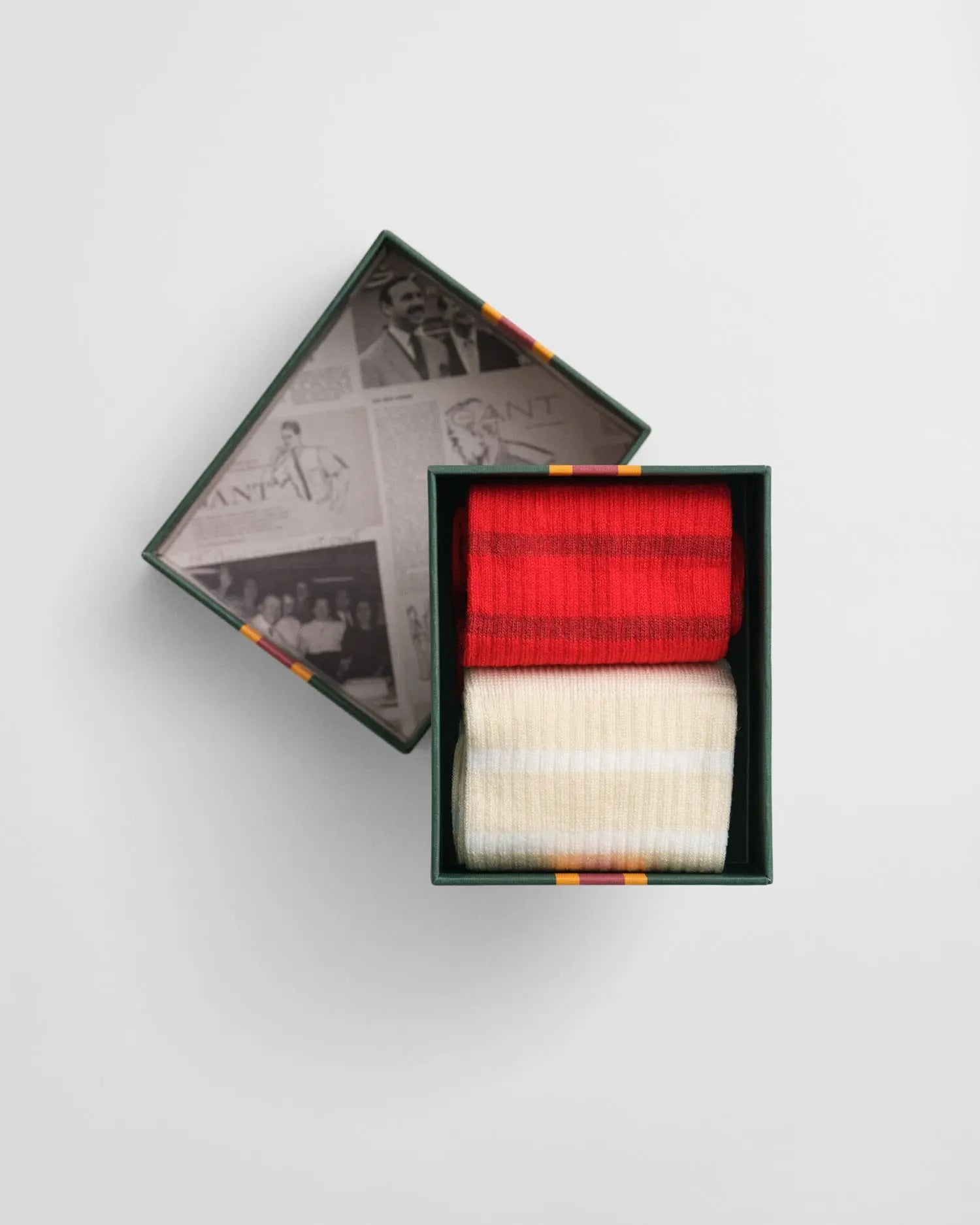 Σετ Δώρου Με 2 Ζευγάρια Ριγέ Κάλτσες