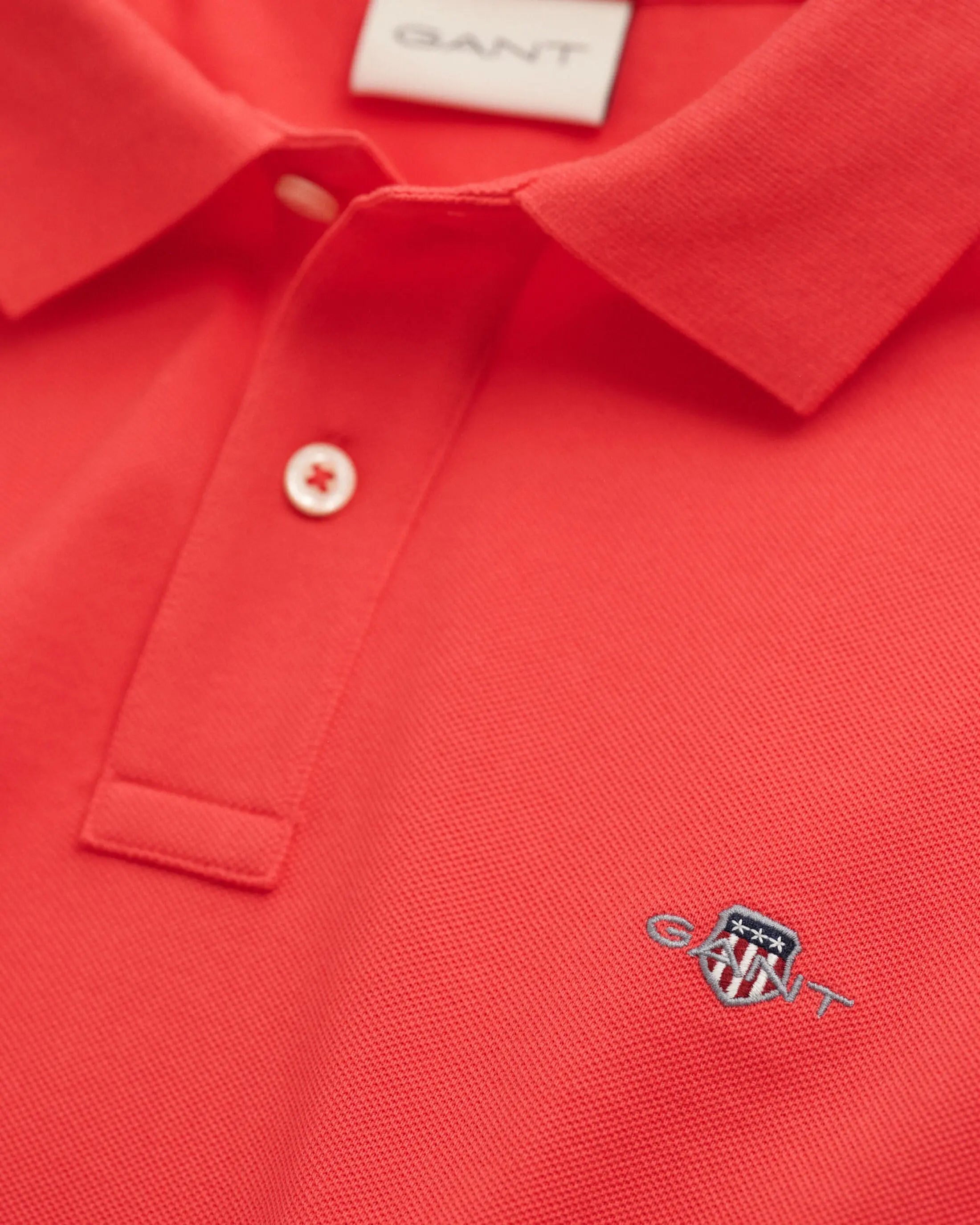 Μπλούζα Πόλο Πικέ Shield Σε Κανονική Γραμμή GANT