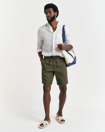 Σόρτς Λινό Drawstring Σε Χαλαρή Γραμμή GANT