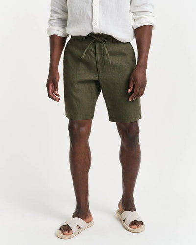 Σόρτς Λινό Drawstring Σε Χαλαρή Γραμμή GANT