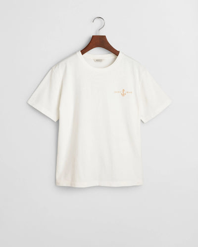 T-Shirt Κεντημένο Με Άγκυρα GANT