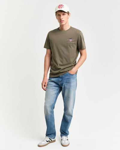 T-Shirt Με Κέντημα Archive Shield GANT