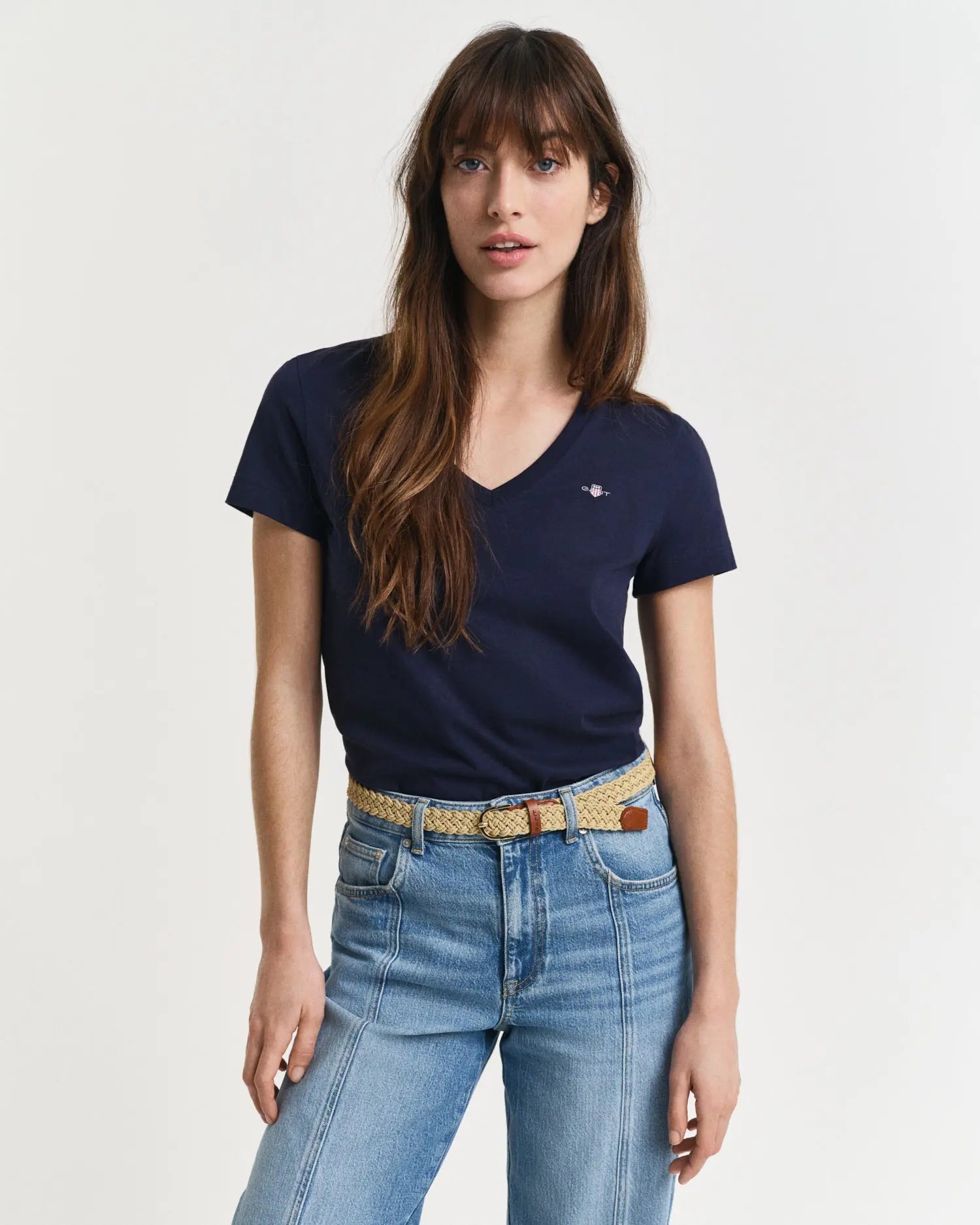 T-Shirt Shield Με Λαιμόκοψη V GANT