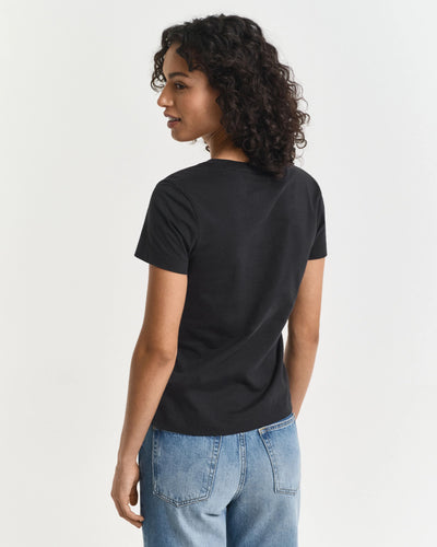 T-Shirt Shield Με Λαιμόκοψη V GANT
