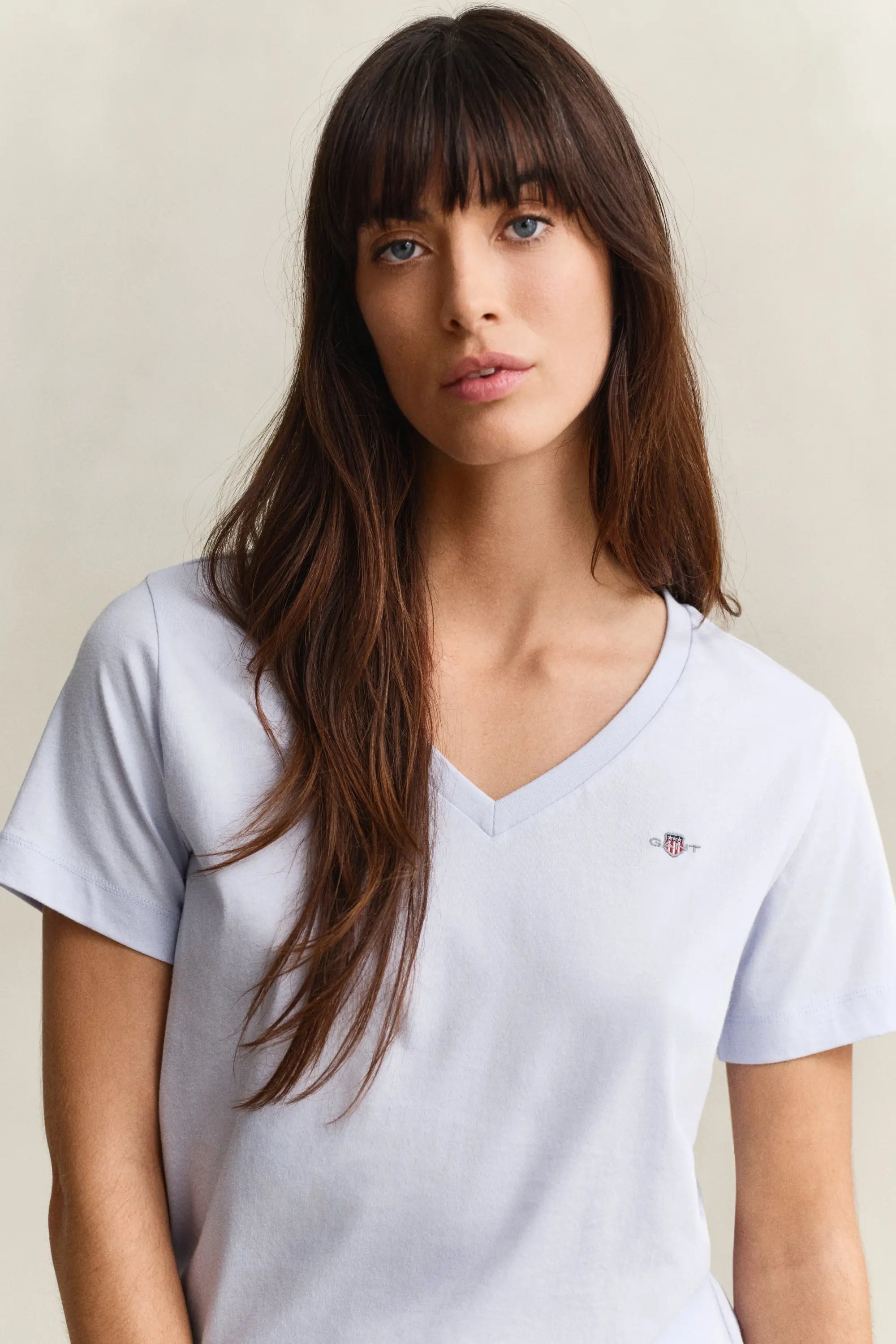 T-Shirt Shield Με Λαιμόκοψη V GANT