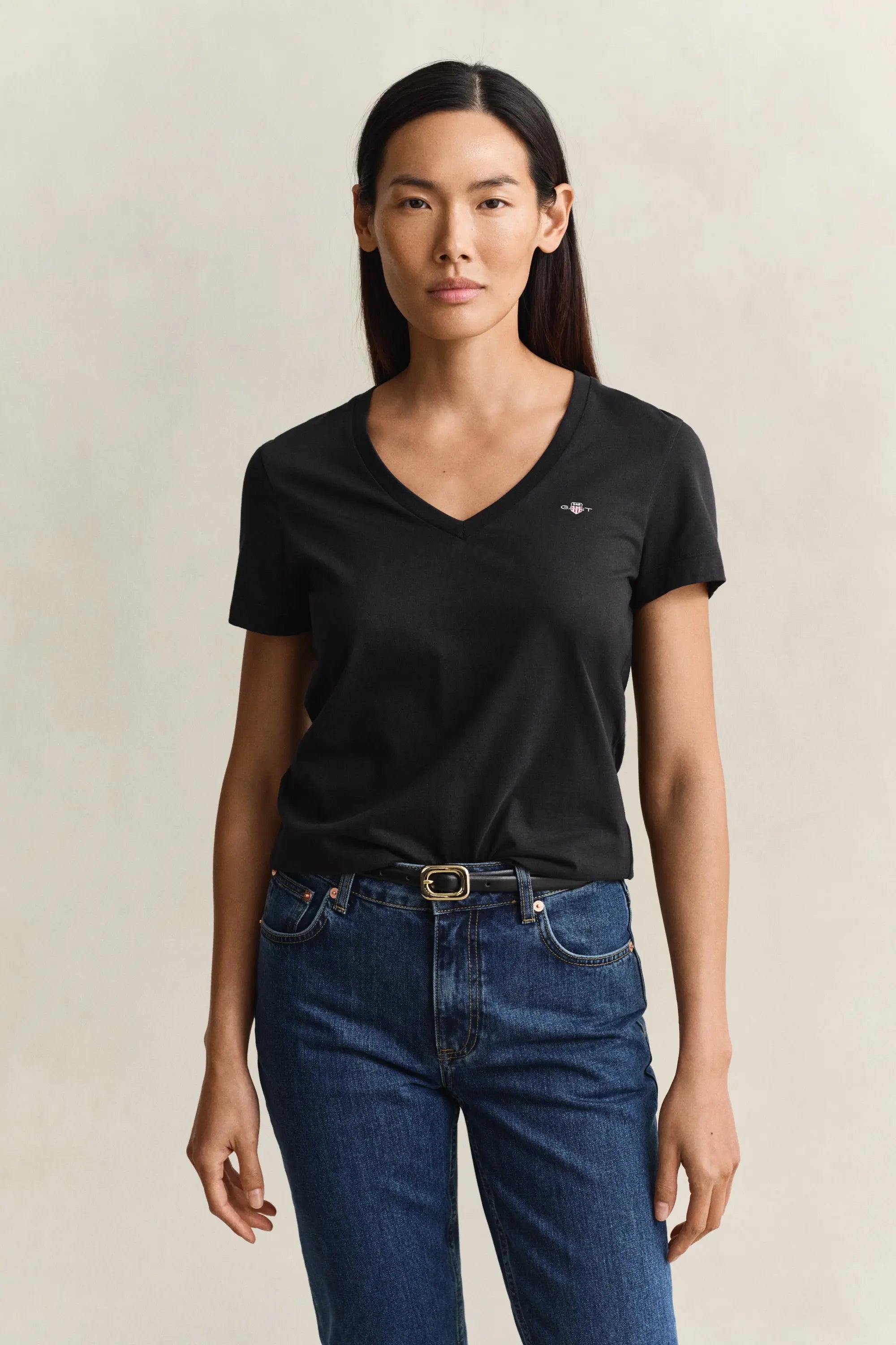 T-Shirt Shield Με Λαιμόκοψη V GANT