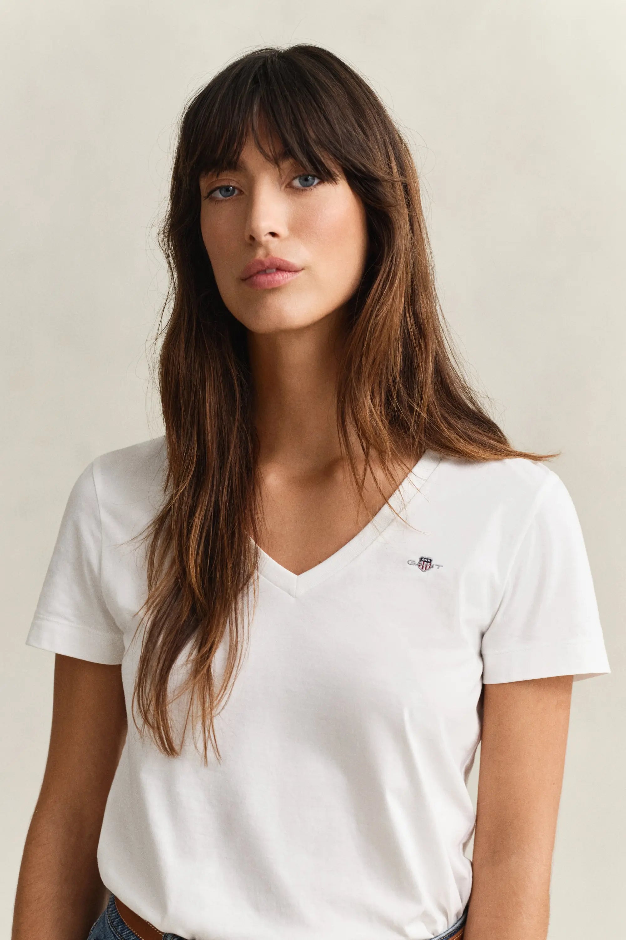 T-Shirt Shield Με Λαιμόκοψη V GANT