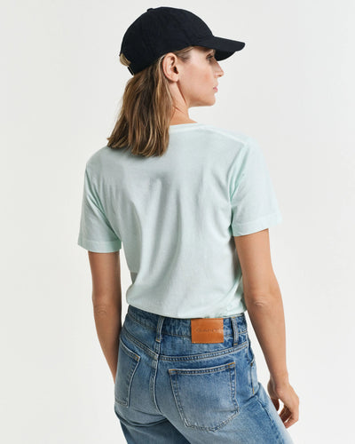 T-Shirt Sunfaded Με Λαιμόκοψη V GANT