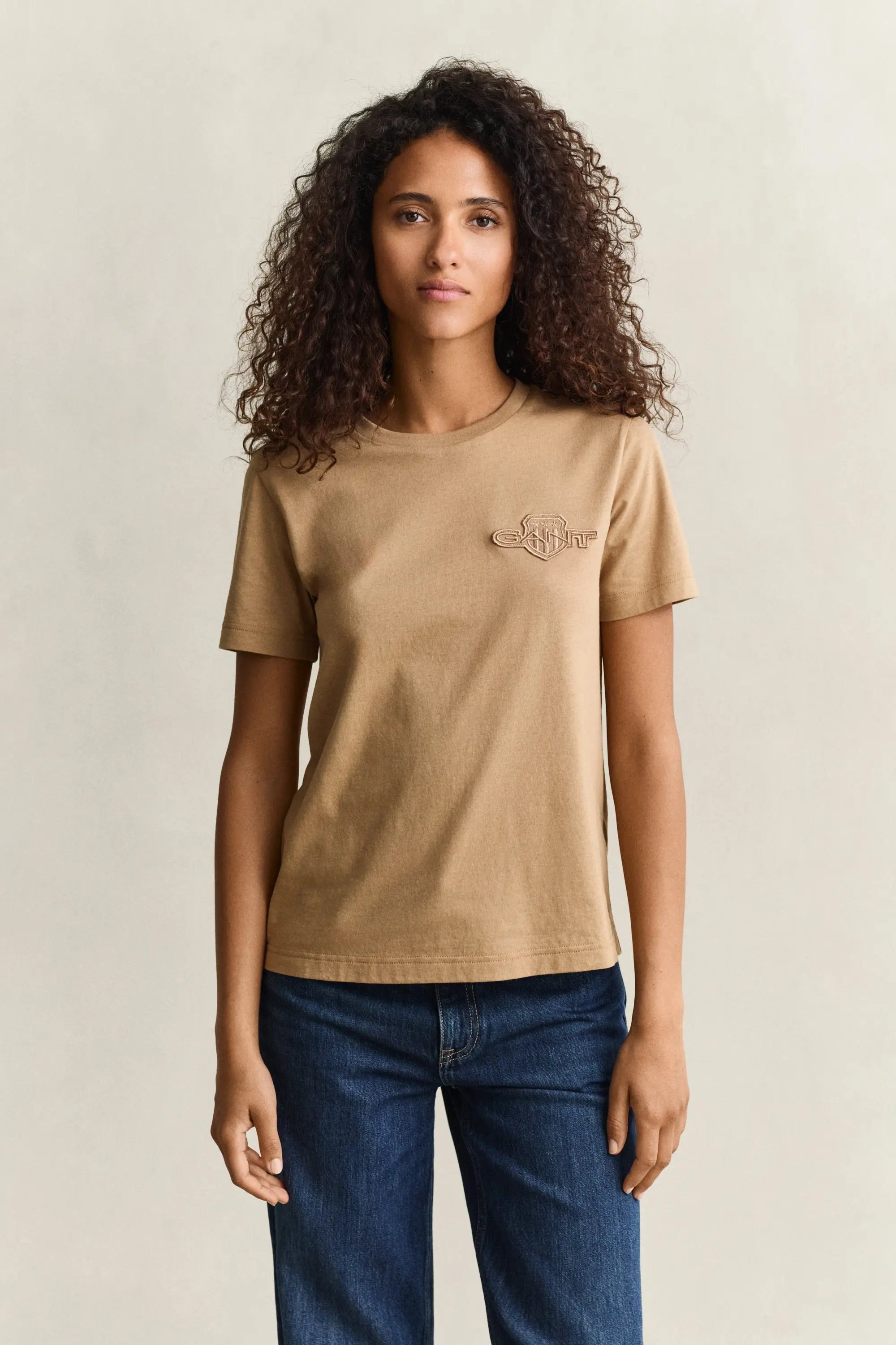 Τ-shirt Mε Λογότυπο Shield GANT