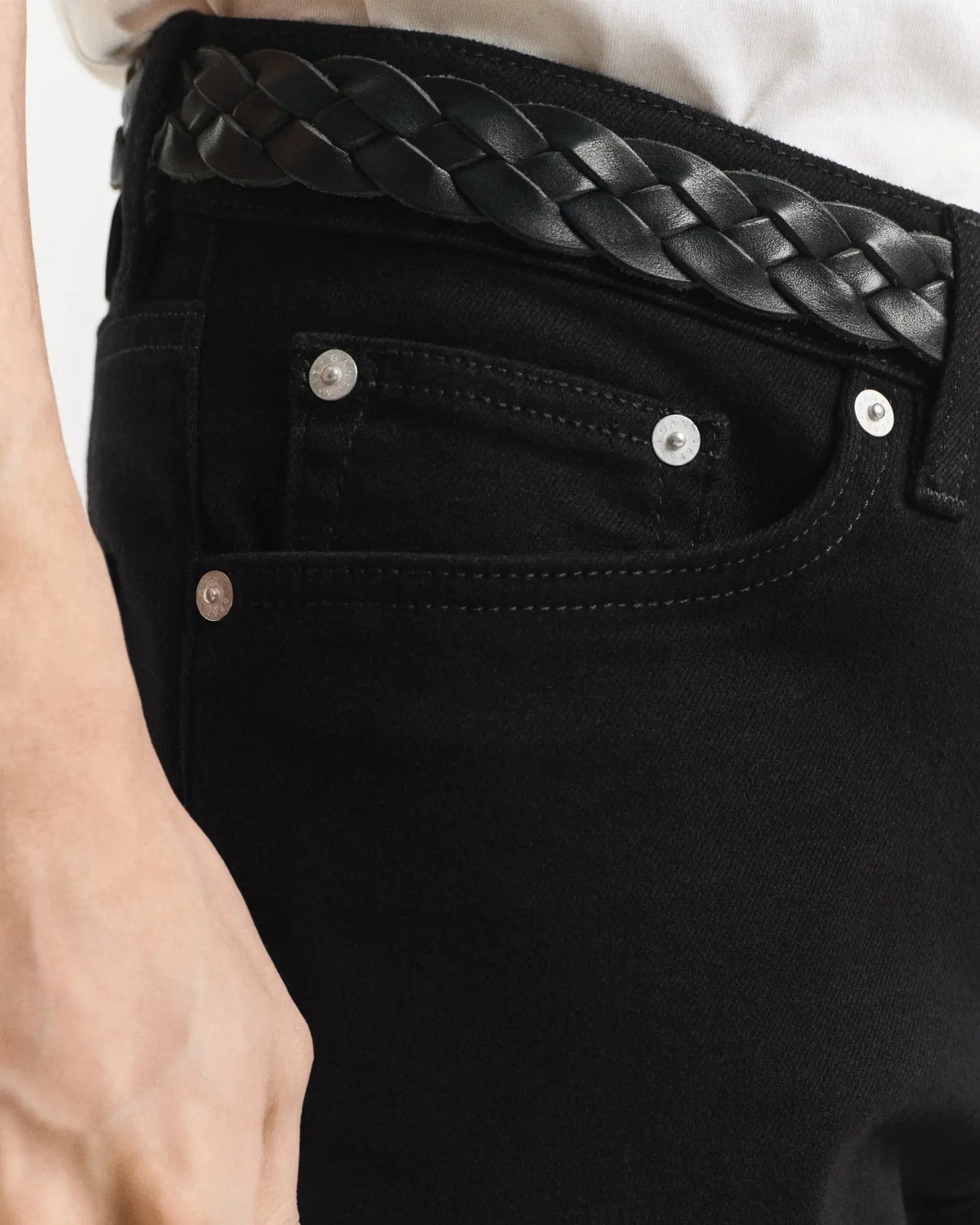 Τζιν Παντελόνι Μαύρο Σε Στενή Γραμμή (L34) GANT