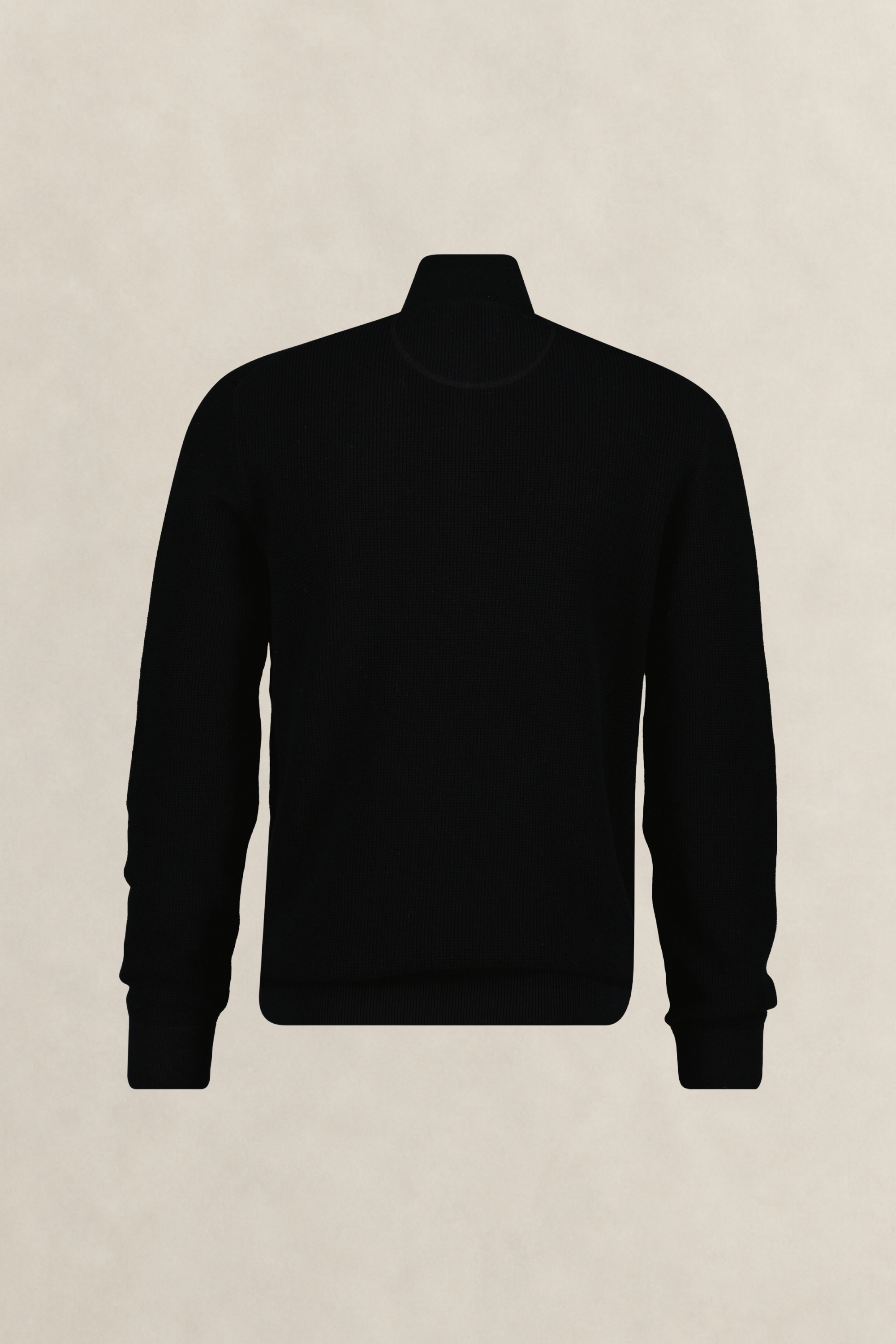 Βαμβακερό Textured Πουλόβερ Half-Zip