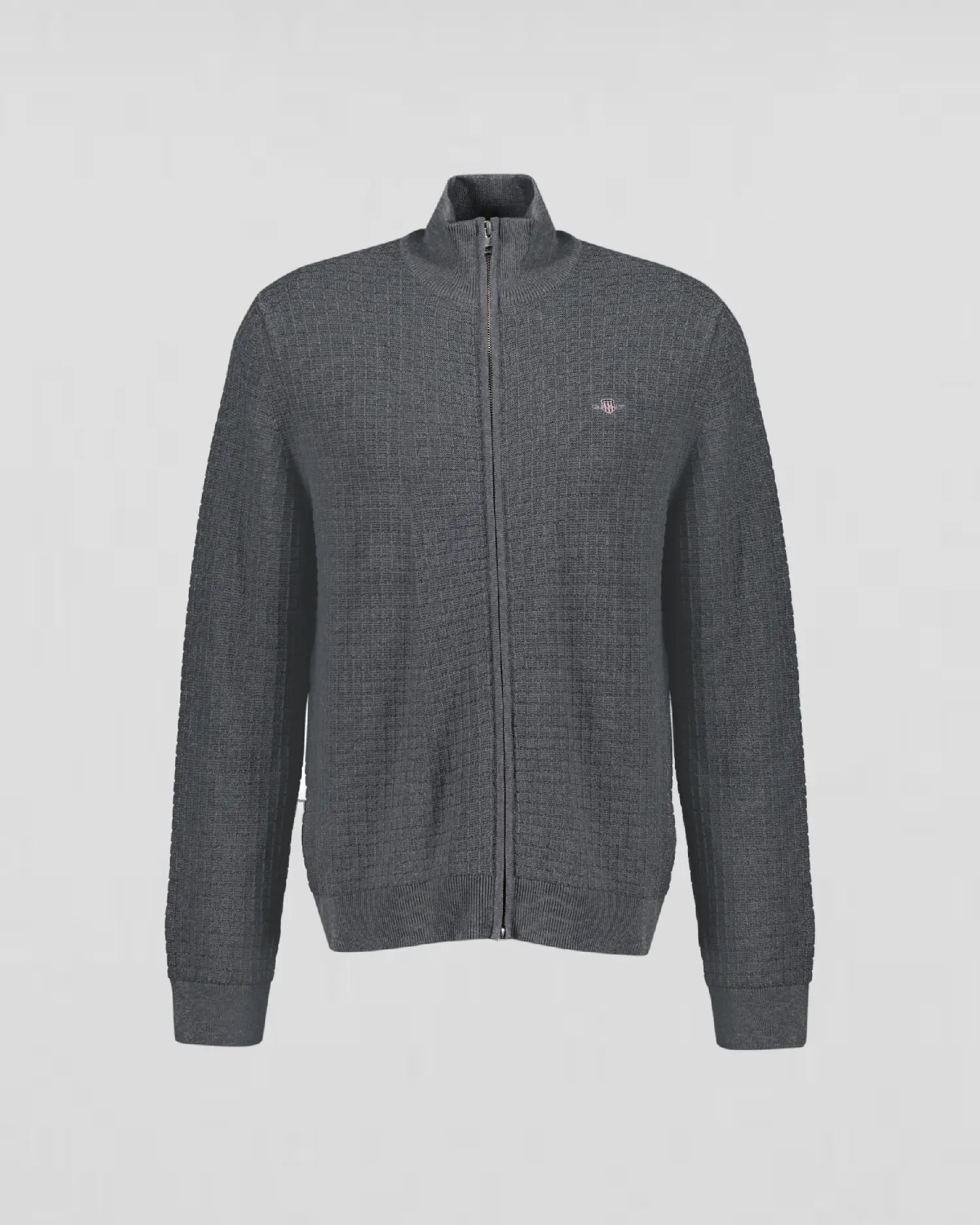 Ζακέτα Βαμβακερή Textured Με Φερμουάρ (Outlet) GANT