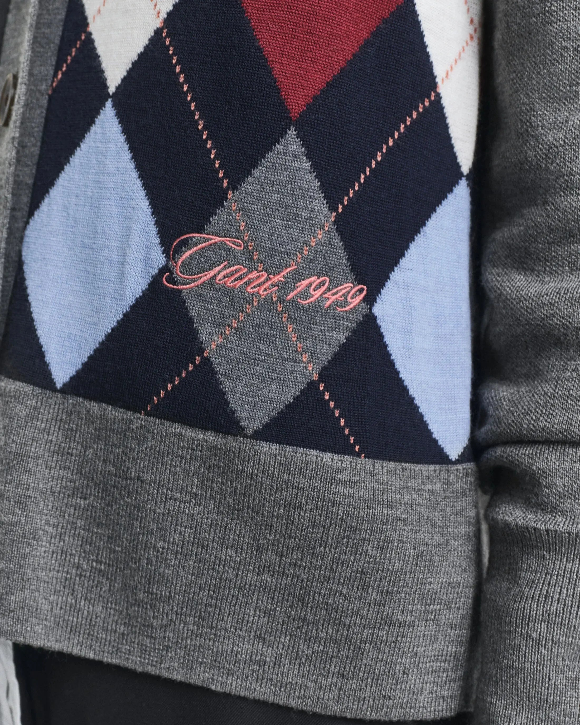 Ζακέτα Μάλλινη Με Μοτίβο Αrgyle GANT