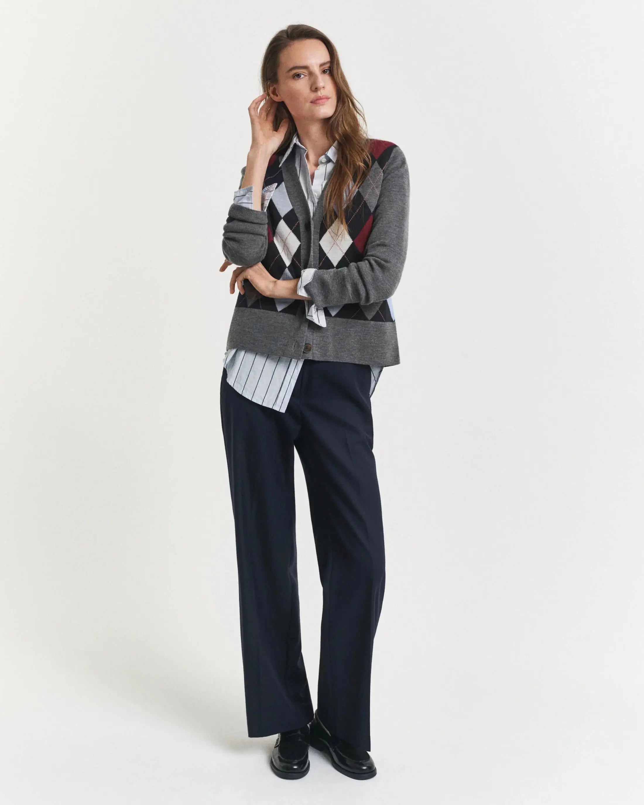 Ζακέτα Μάλλινη Με Μοτίβο Αrgyle GANT