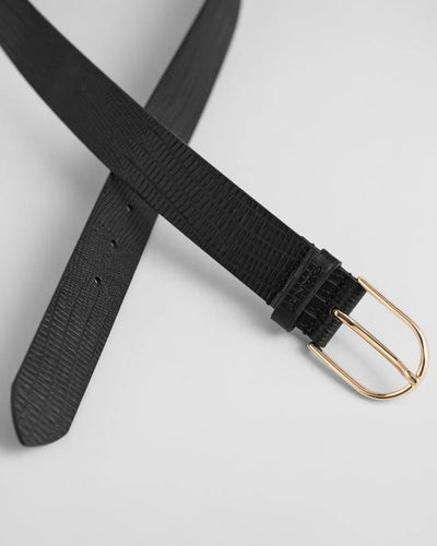 Ζώνη Δερμάτινη Με Μοτίβο Lizard (Outlet) GANT