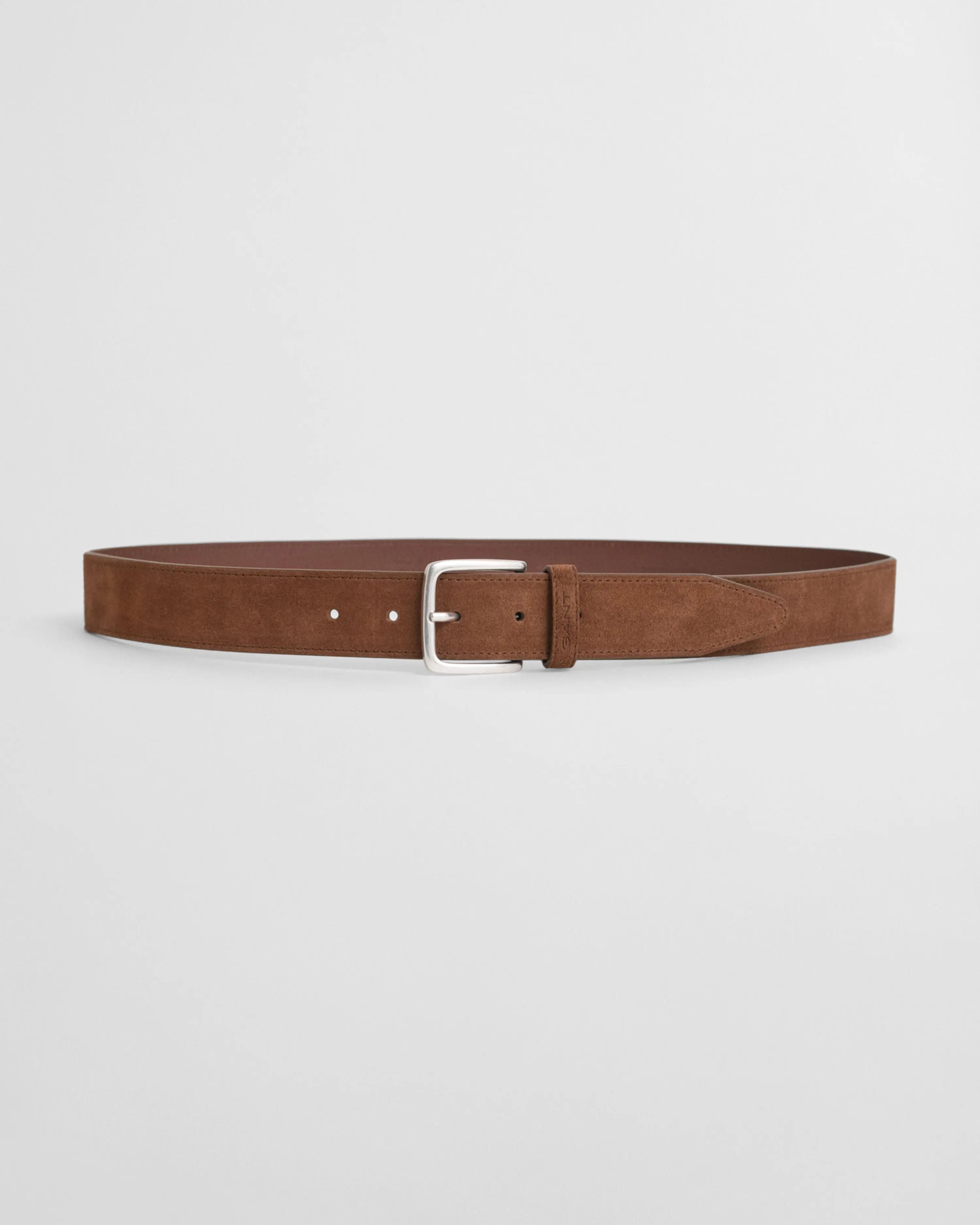 Ζώνη Σουέντ Με Ασημί Αγκράφα & Χαραγμένο Λογότυπο GANT