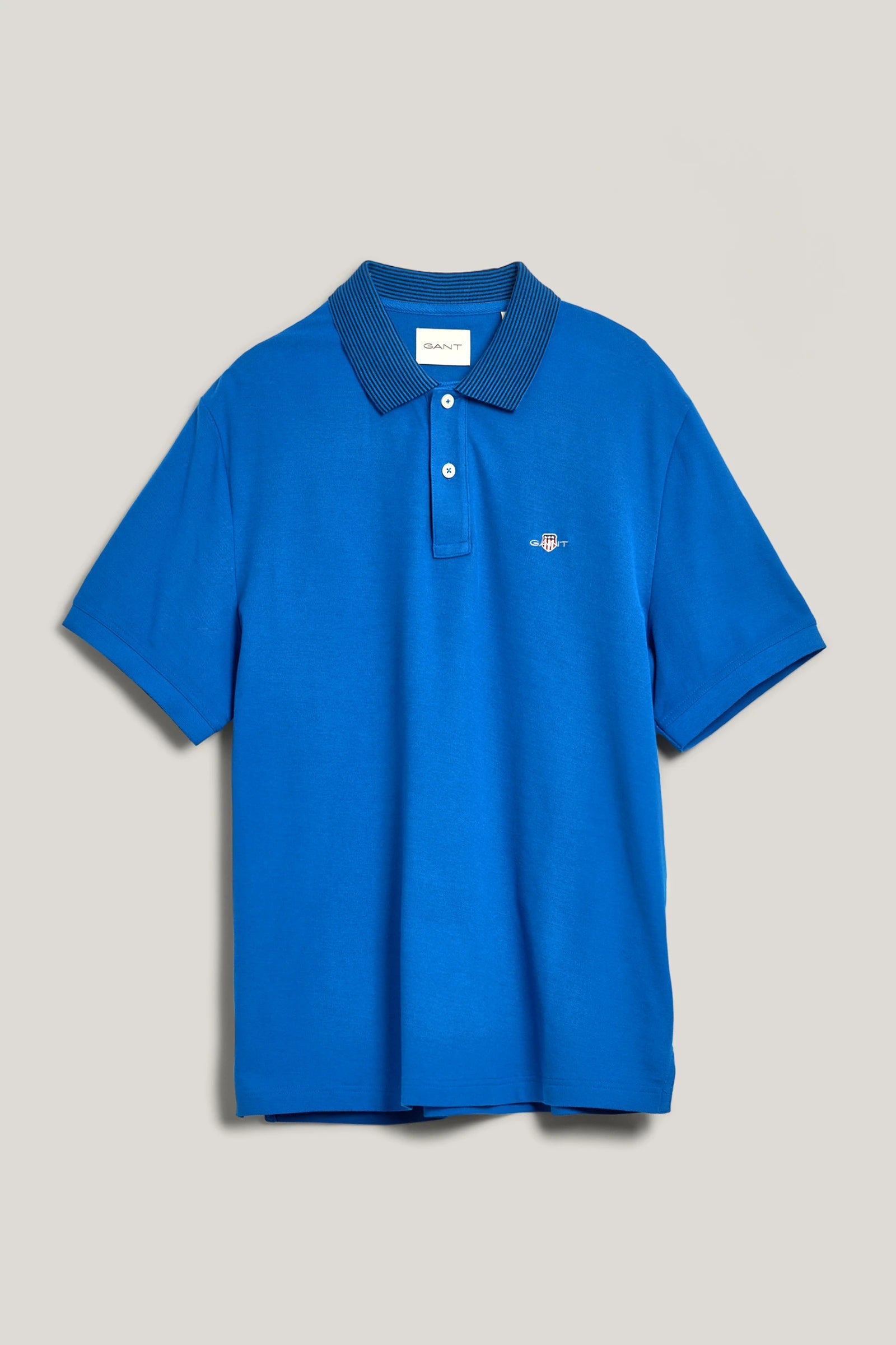 Μπλούζα Πόλο Με Ριγέ Γιακά (Outlet) 21/5 GANT