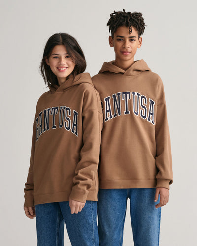 Φούτερ Με Κουκούλα Oversized GANT USA Για Έφηβους