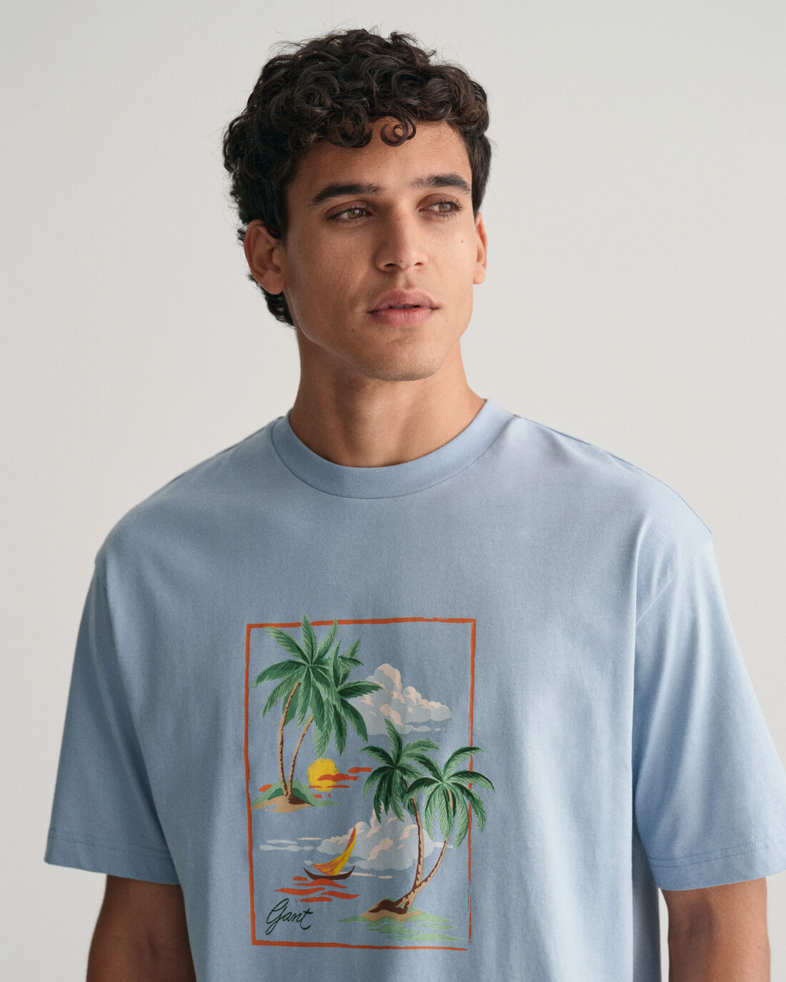 T-Shirt Με Μοτίβο Hawaiian