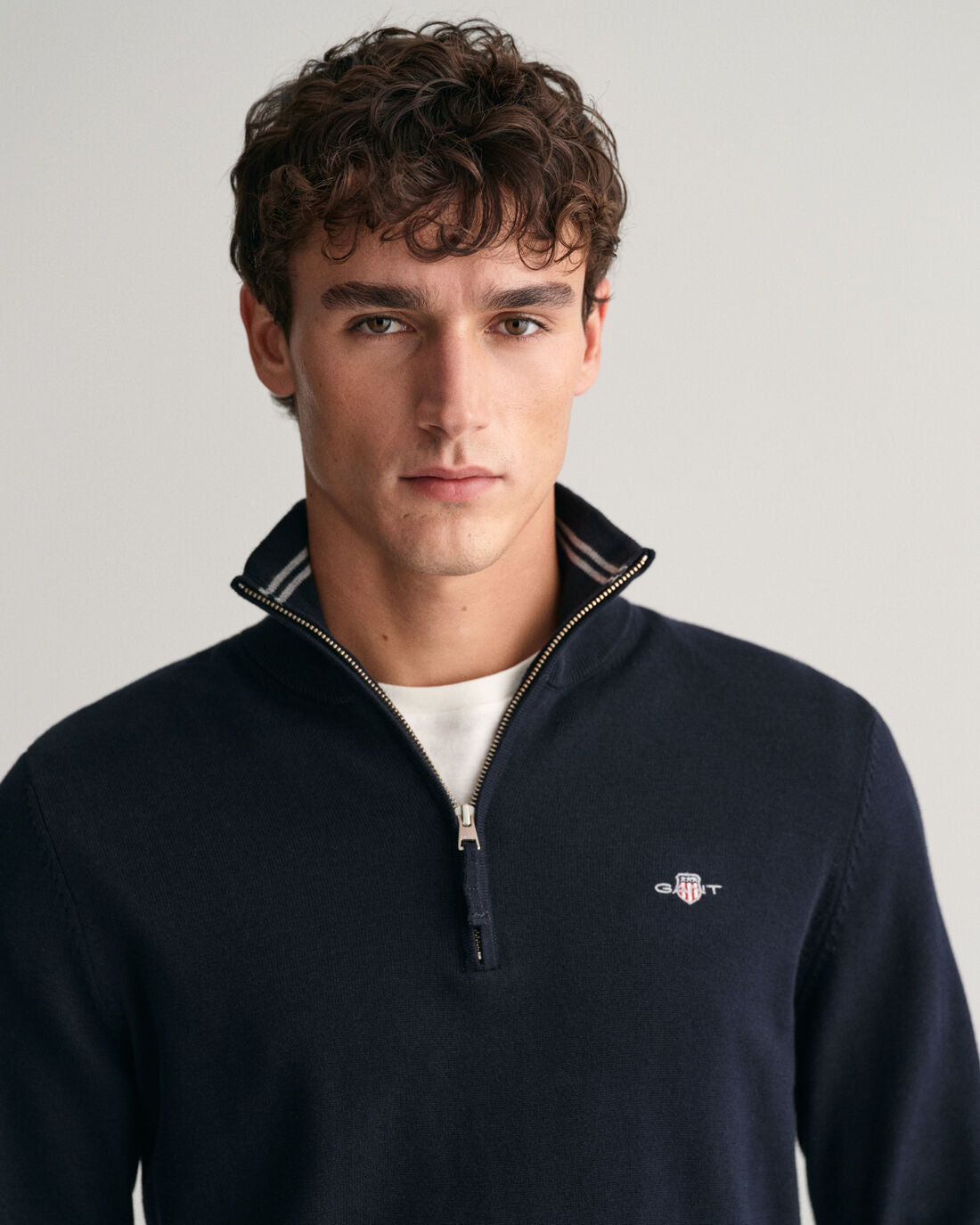 Πουλόβερ Βαμβακερό Με Half-Zip (Outlet)