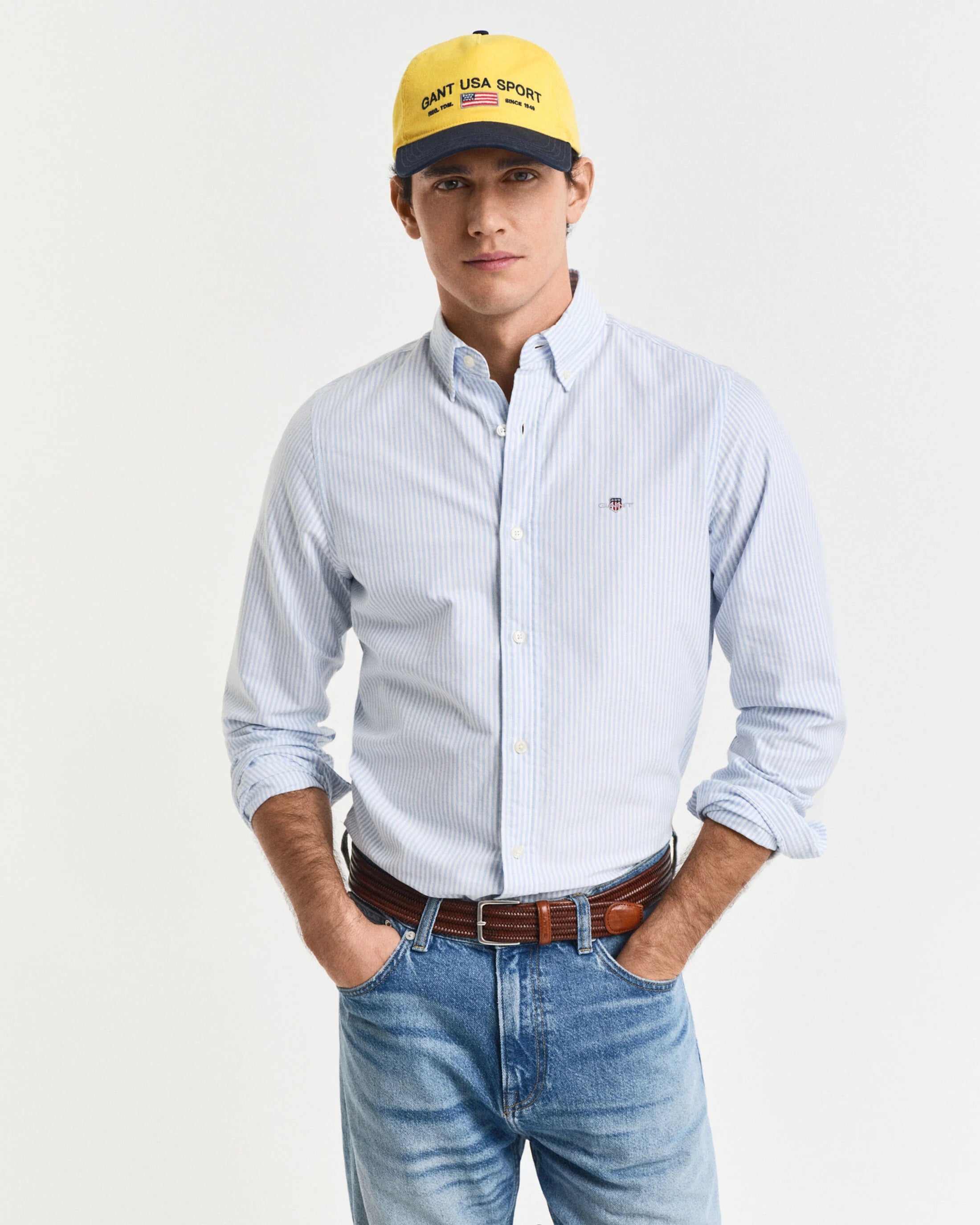 Πουκάμισο Banker Ρίγα Classic Oxford Shirt Σε Στενή Γραμμή