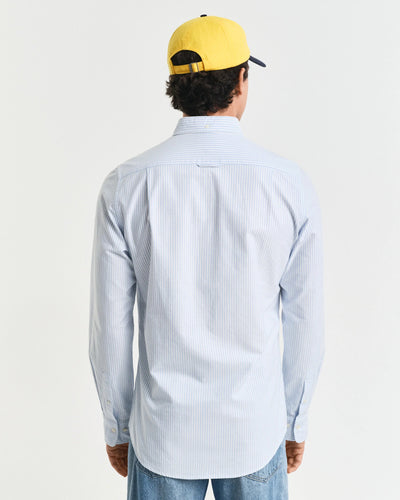 Πουκάμισο Banker Ρίγα Classic Oxford Shirt Σε Στενή Γραμμή GANT